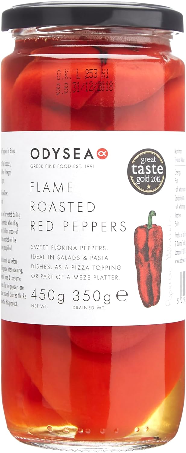 Odysea Flame Roasted Red and Yellow Peppers, 450 g 1