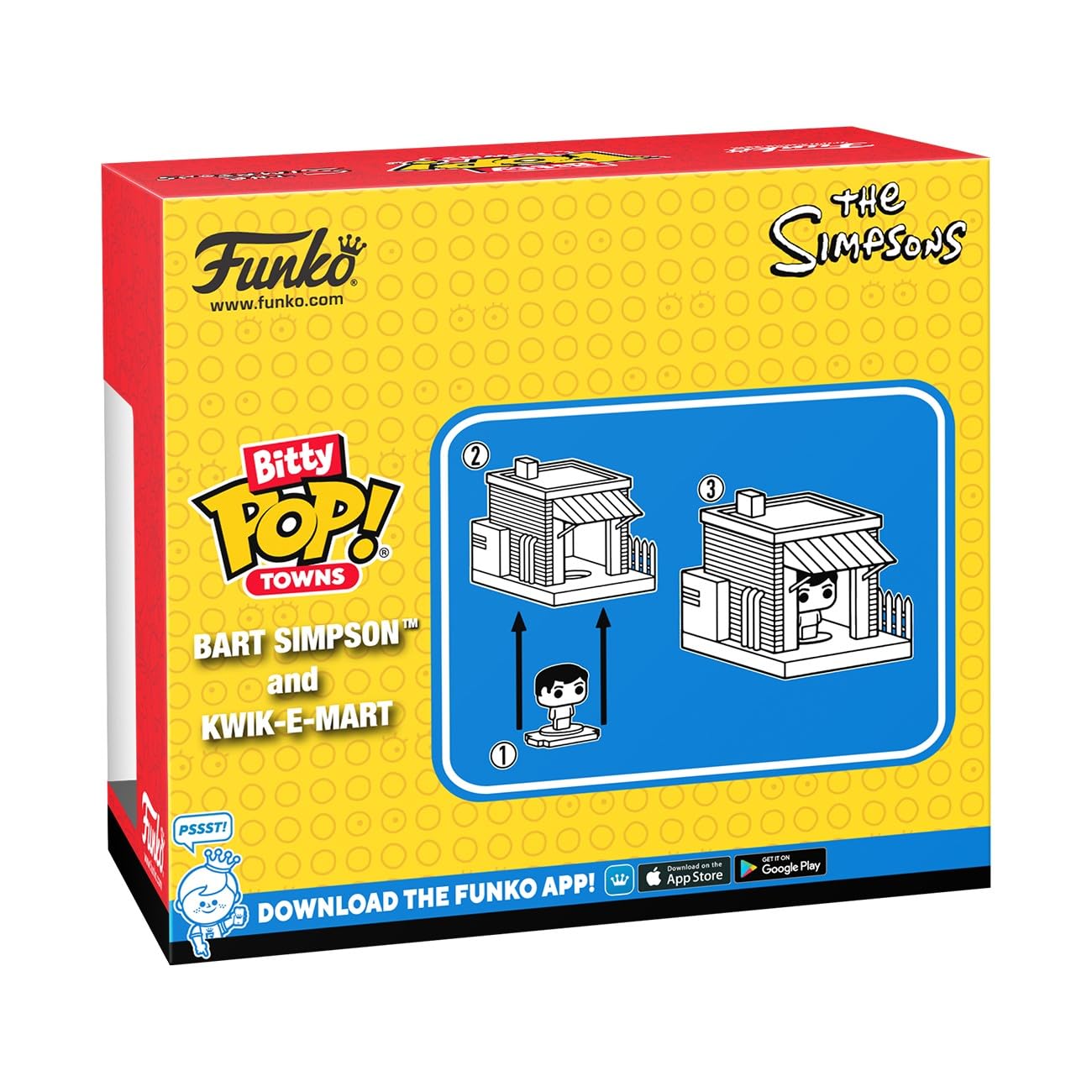 Funko Bitty POP! Towns Bart Simpson and Kwik-E-Mart Vinyl Figure Set 4