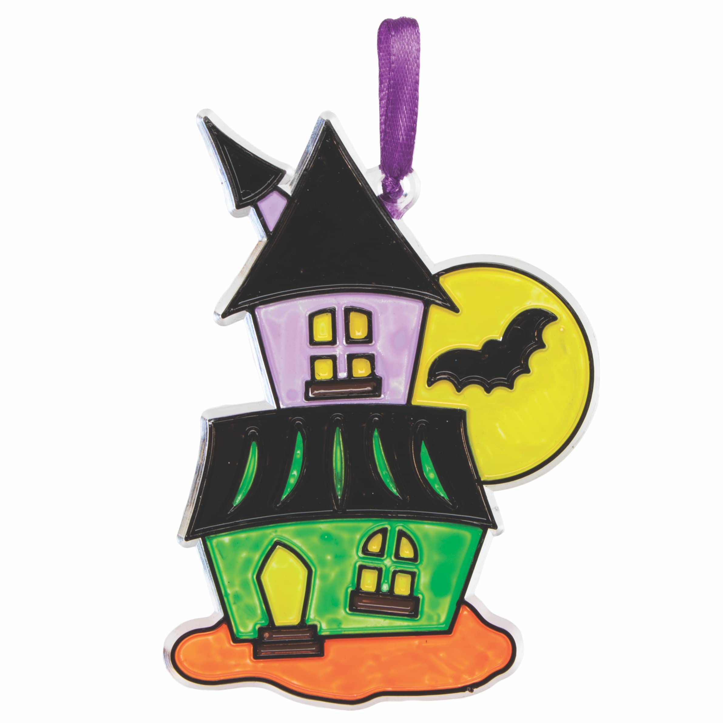 Baker Ross - Halloween Suncatcher Decorations Pack of 10 2