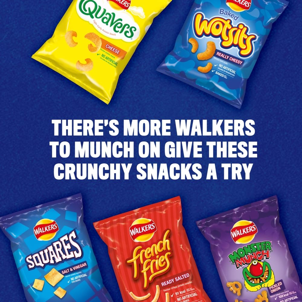 Walkers Wotsits Really Cheesy Baked Snacks Multipack 6x16.5g