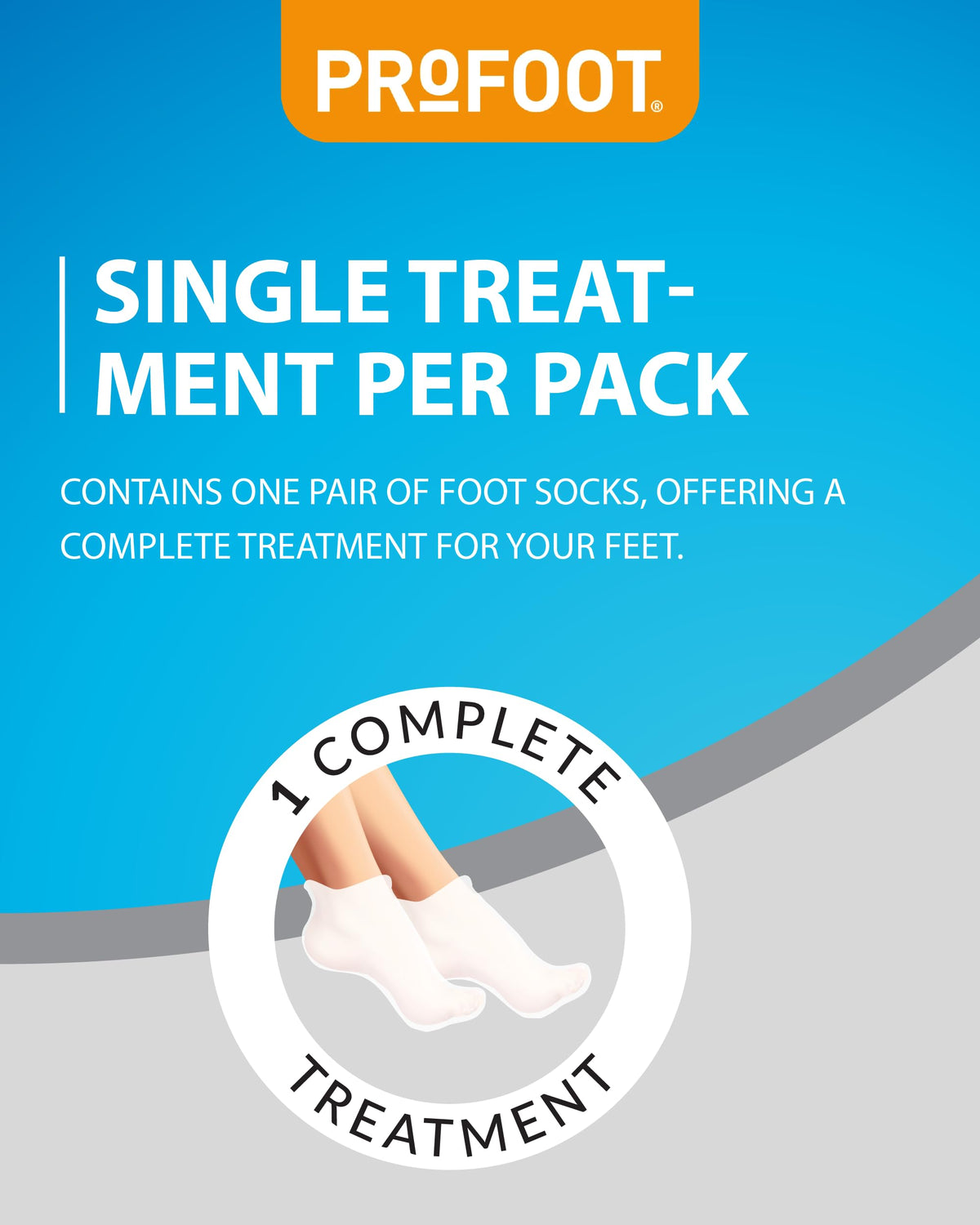 PROFOOT Moisturising Foot Socks - Intensive Repair with Vitamin E & Tea Tree | 1 Pack 4