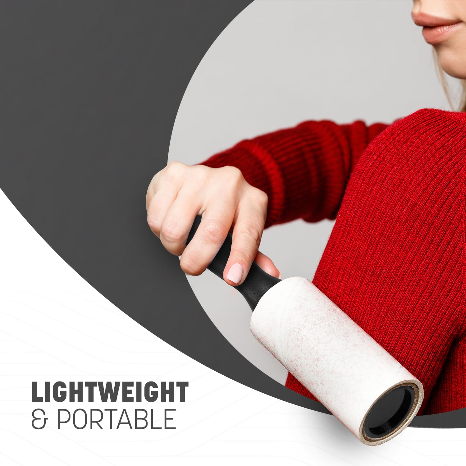 KEPLIN Lint Roller - 400 Sheets for Pet Hair & Fabric Care | Black 2