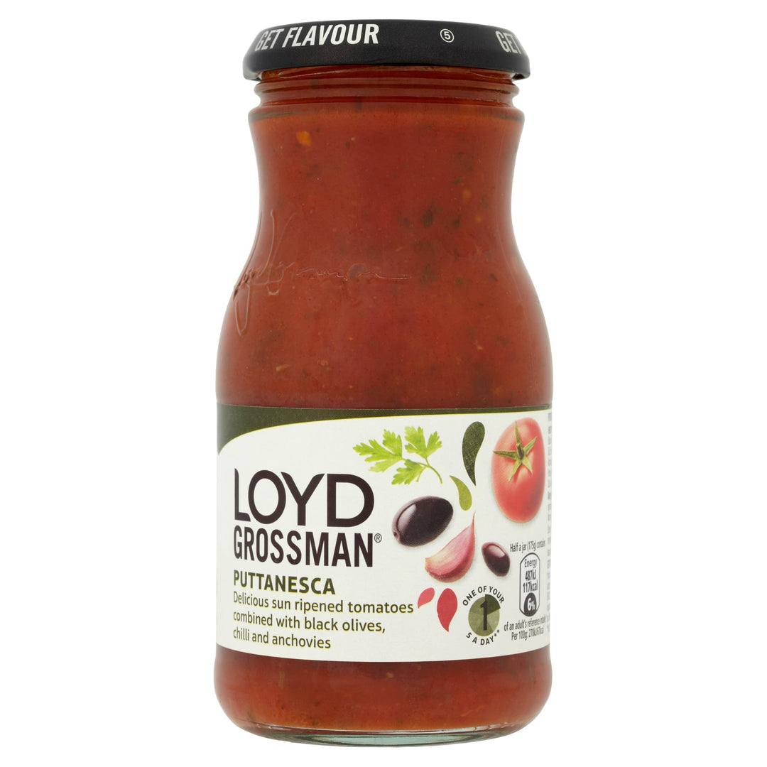 Loyd Grossman - Italian Puttanesca Sauce Tomato & Olive Anchovy Infusion