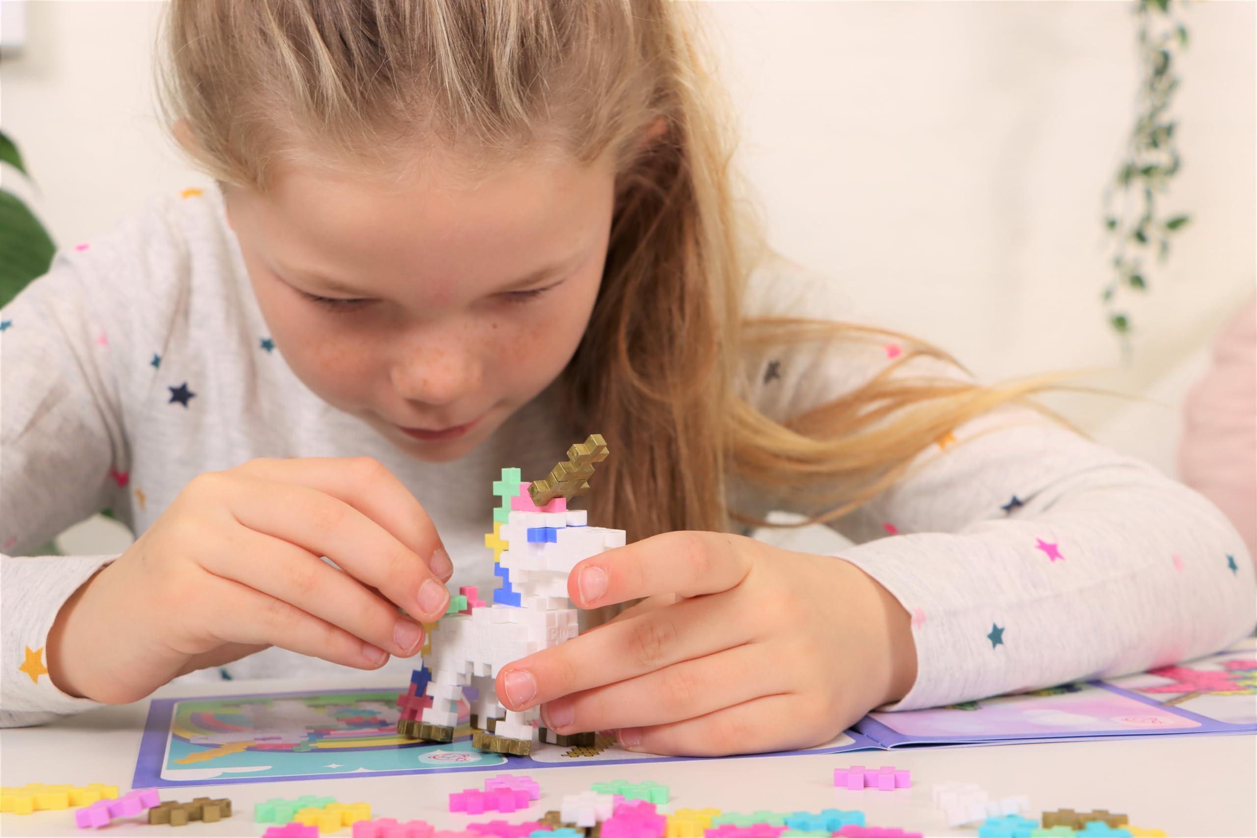 PLUS PLUS Learn to Build Unicorns Building Set - 275 Pieces, Ages 5+ 8