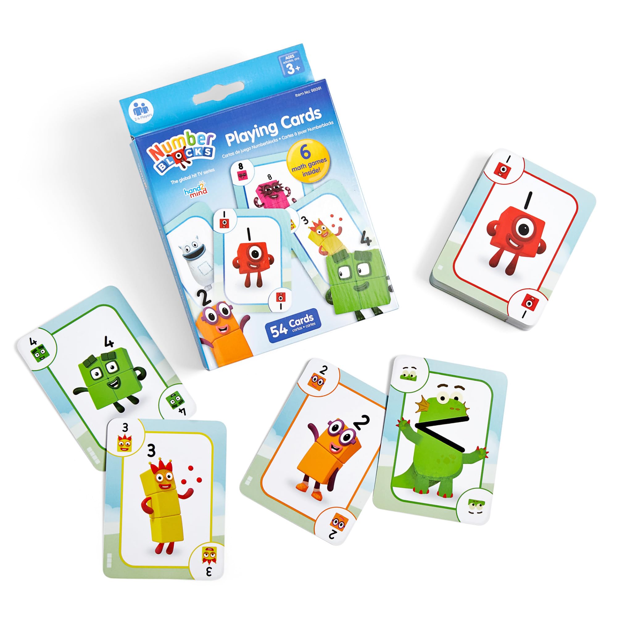 Learning Resources Numberblocks Playing Cards, 54-Card Set with Game Guide for Kids 3+ 1