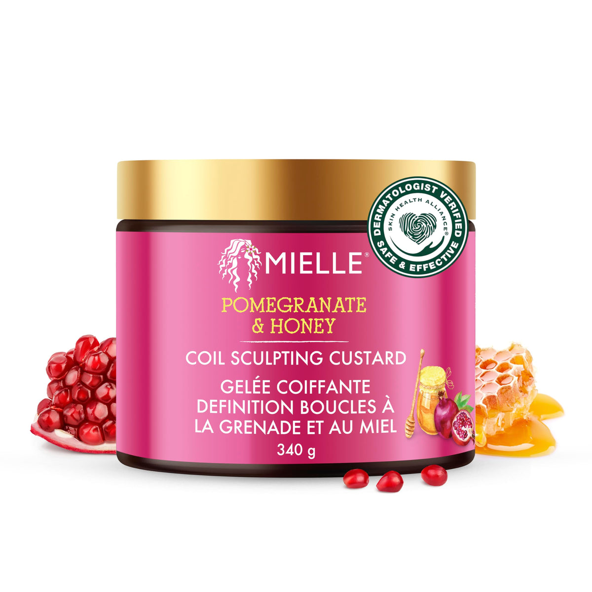 Mielle Organics Pomegranate & Honey Curl Cream - Type 4 Coily Hair, 340 ml