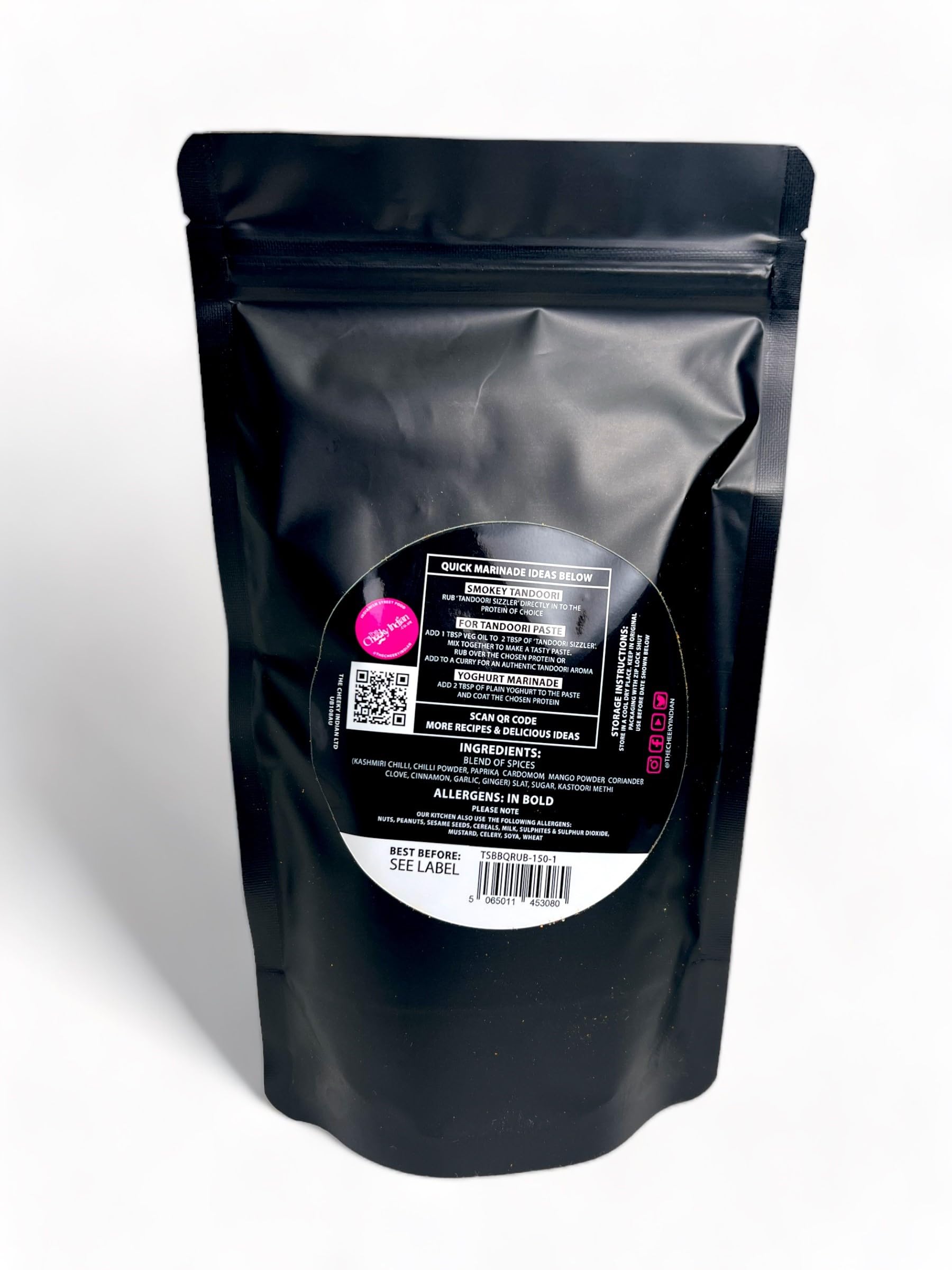 THE CHEEKY INDIAN - Tandoori Sizzler Hot Spice Rub 150g 3