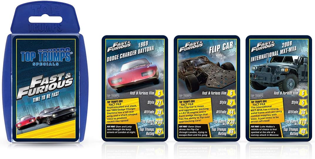 Top Trumps Fast and Furious Specials Card Game 2