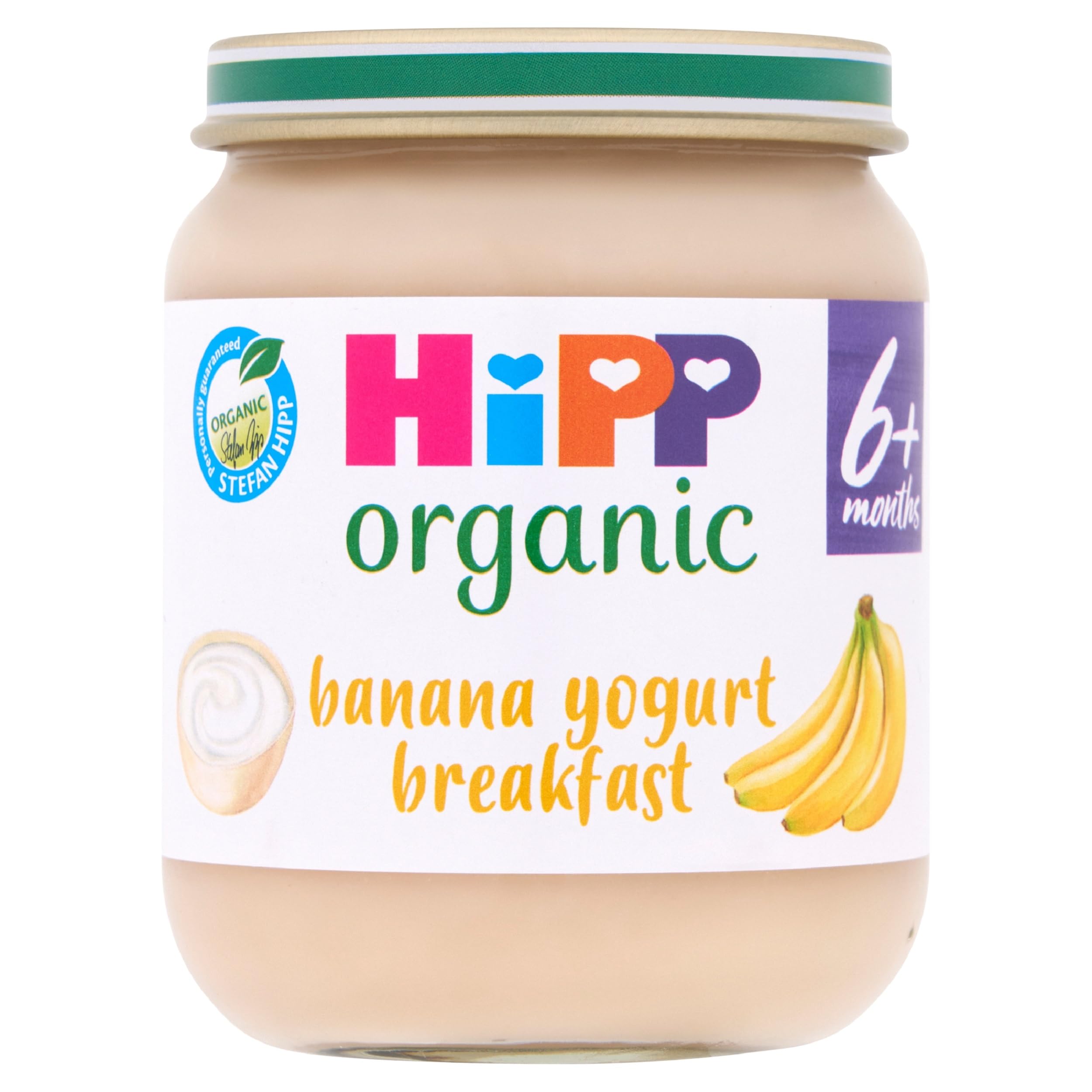 HiPP Organic Banana Yogurt Breakfast Baby Food Jar (6 x 125g) 1