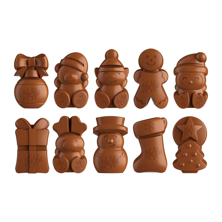 KitKat Christmas Friends 100ct Assorted Gluten-Free Milk Chocolate Figures