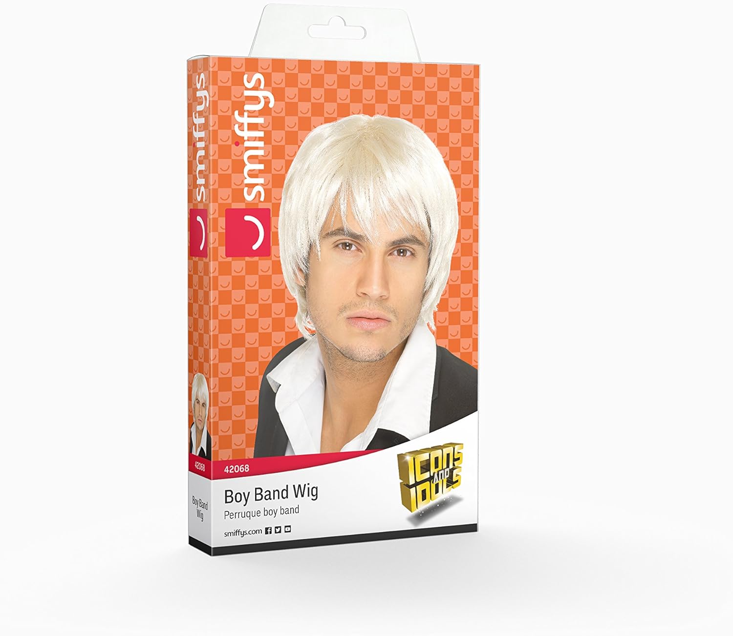 Smiffys Boy Band Blonde Wig - Short Style Synthetic Hairpiece 2
