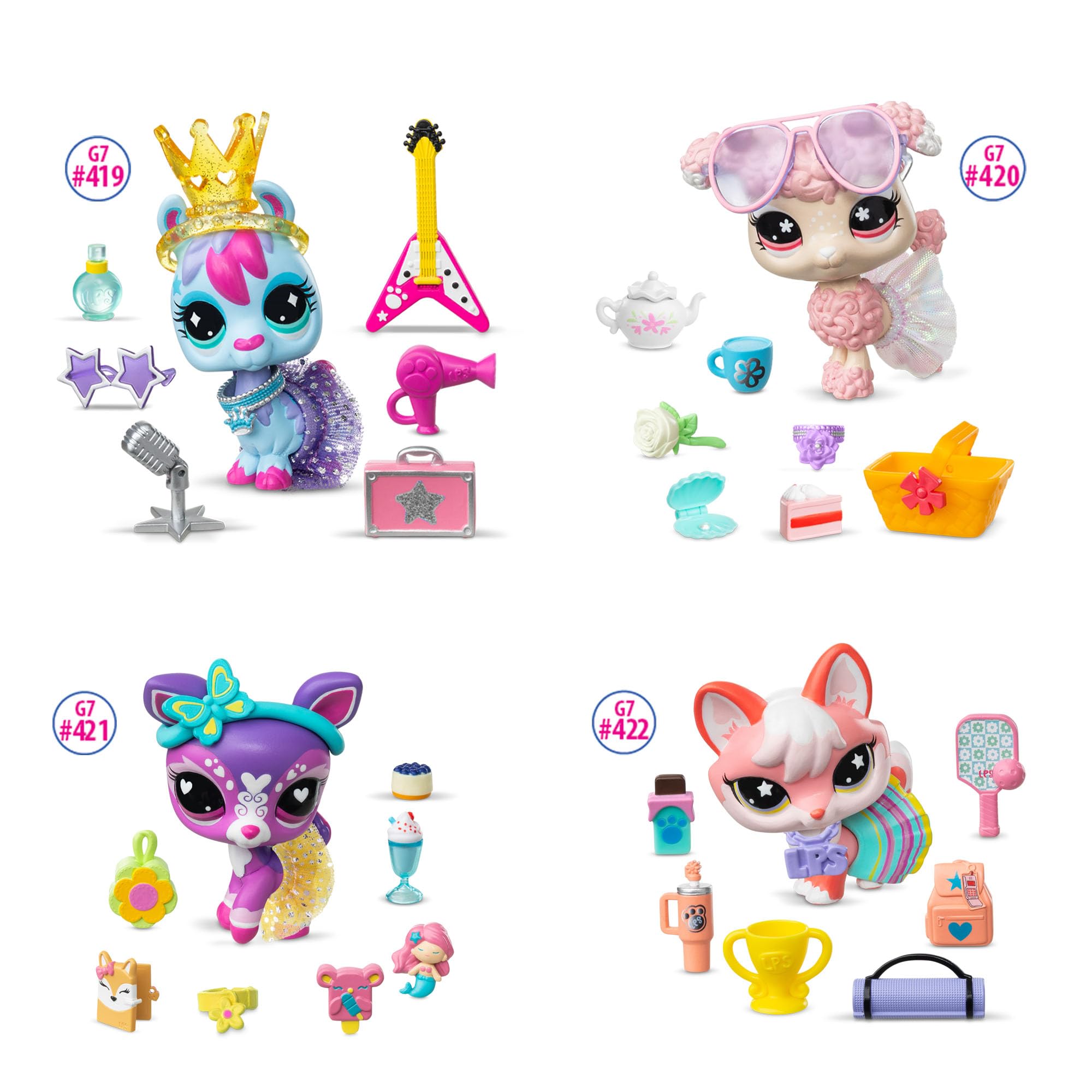 Littlest Pet Shop Glam Llama - Series 5 Bobblehead Pet with 9 Accessories | Ages 4+ 4