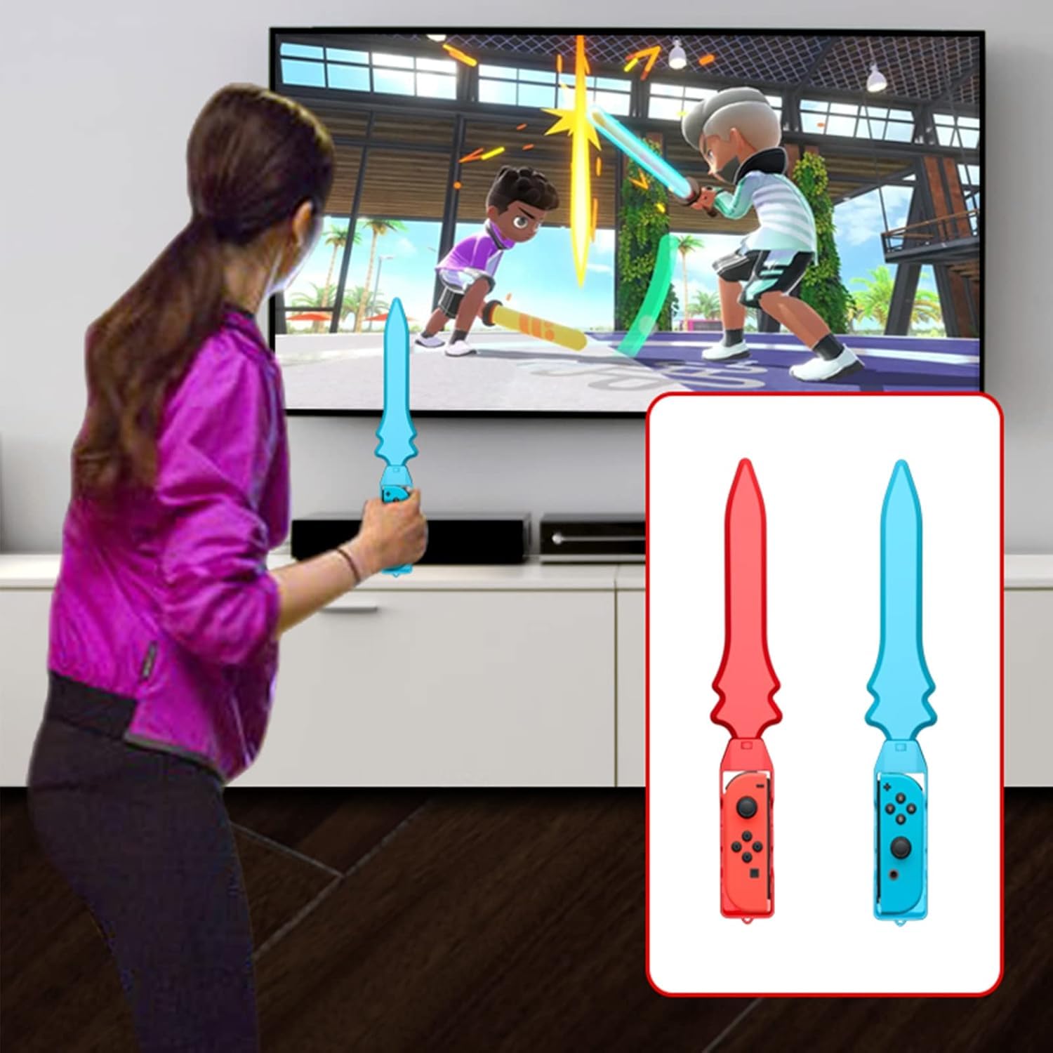 HLRAO 10 in 1 Nintendo Switch Sports Accessories Bundle for Switch & OLED Model 4