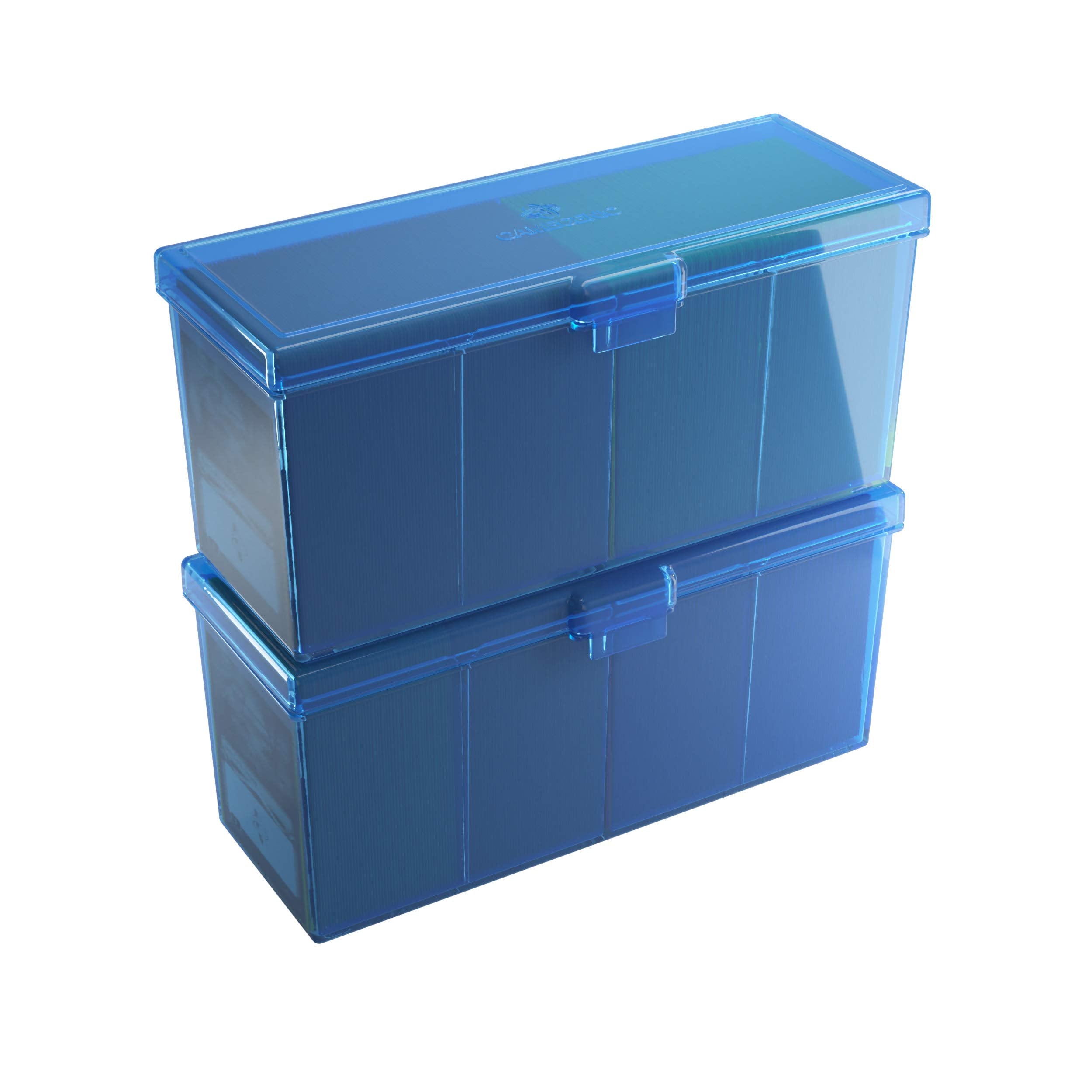 Gamegenic Fourtress 320-Card Deck Holder - Rigid Stackable Box with Lock, Blue 5