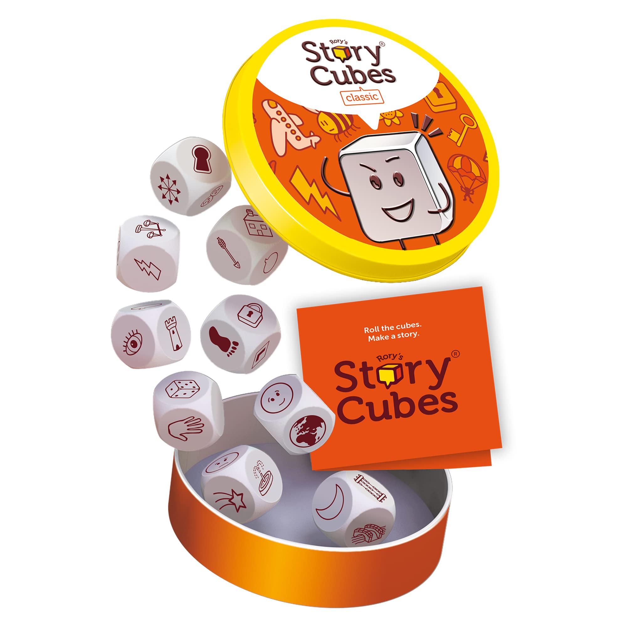 Asmodee Rory's Story Cubes Eco Blister Original | Ages 6+ | 1-12 Players | Classic Edition