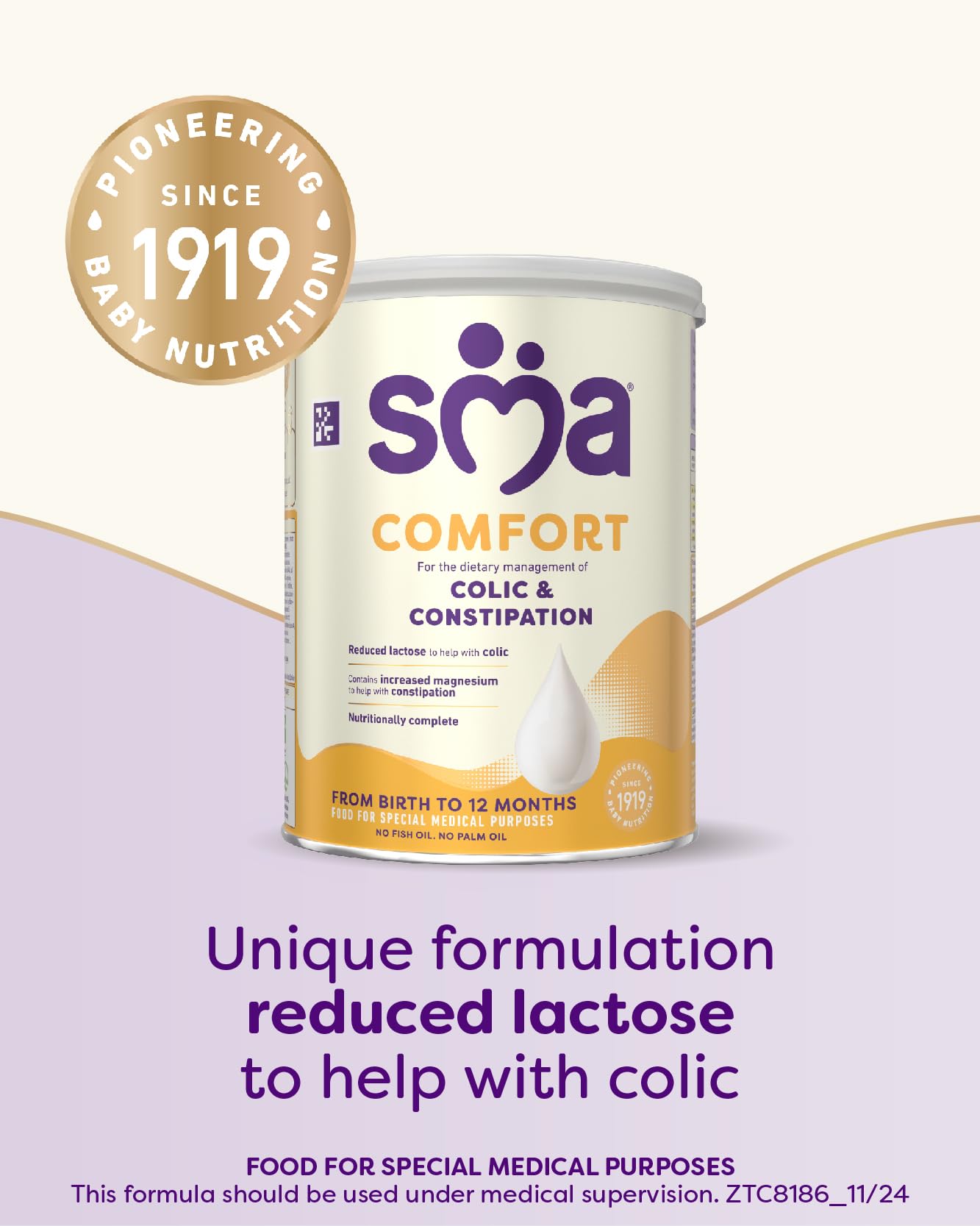 SMA Nutrition Comfort Formula Powder - For Colic & Constipation Relief | 800g 3
