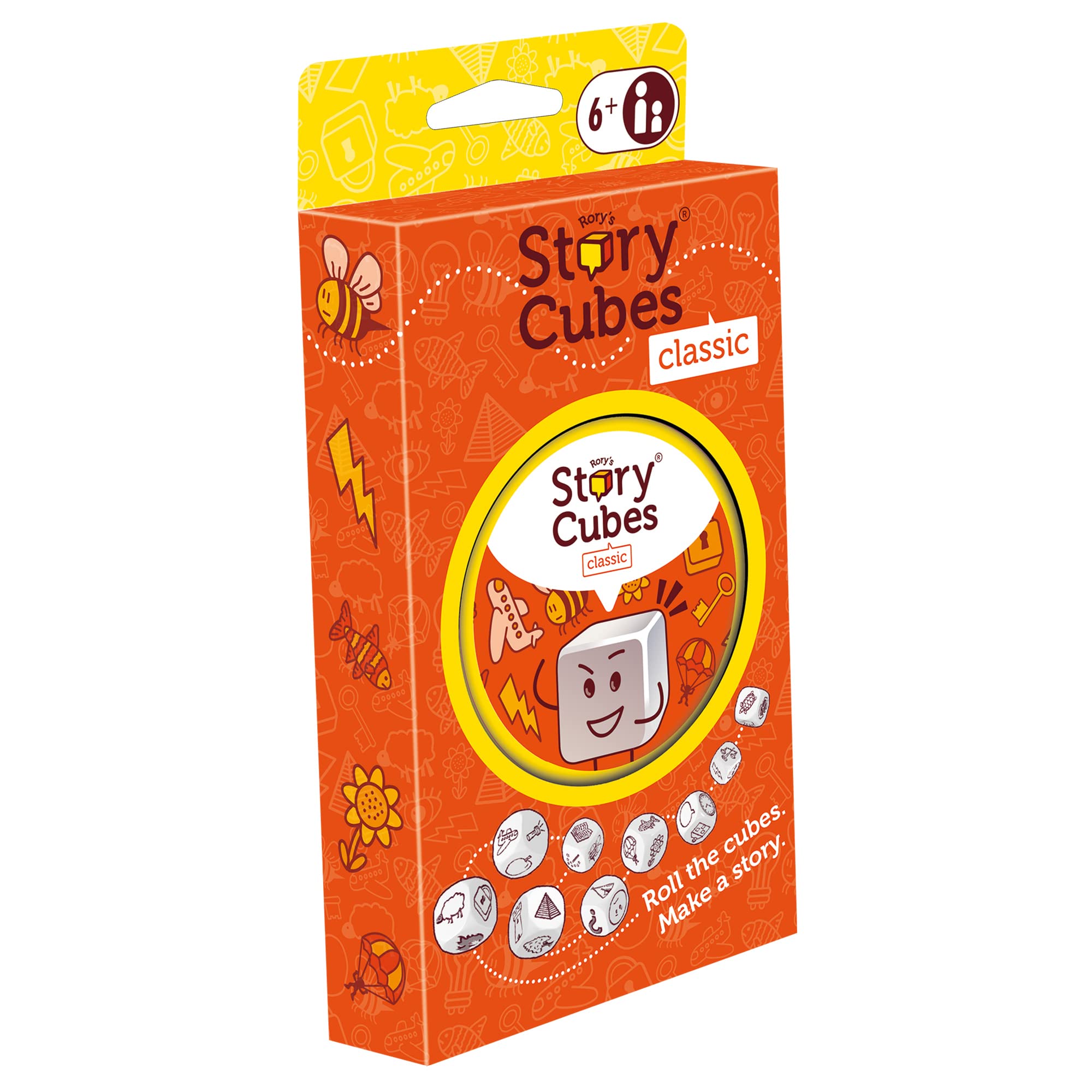 Asmodee Rory's Story Cubes Eco Blister Original | Ages 6+ | 1-12 Players | Classic Edition