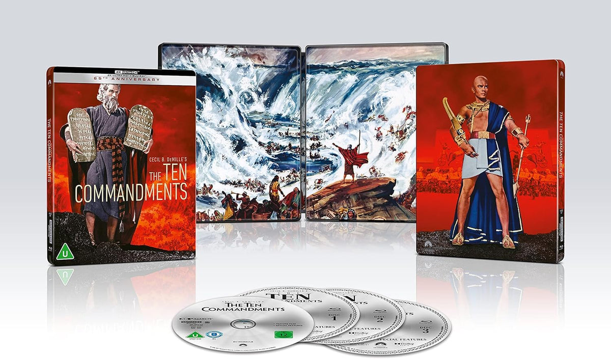 The Ten Commandments (1923 & 1956) Steelbook [4K UHD Blu-ray]