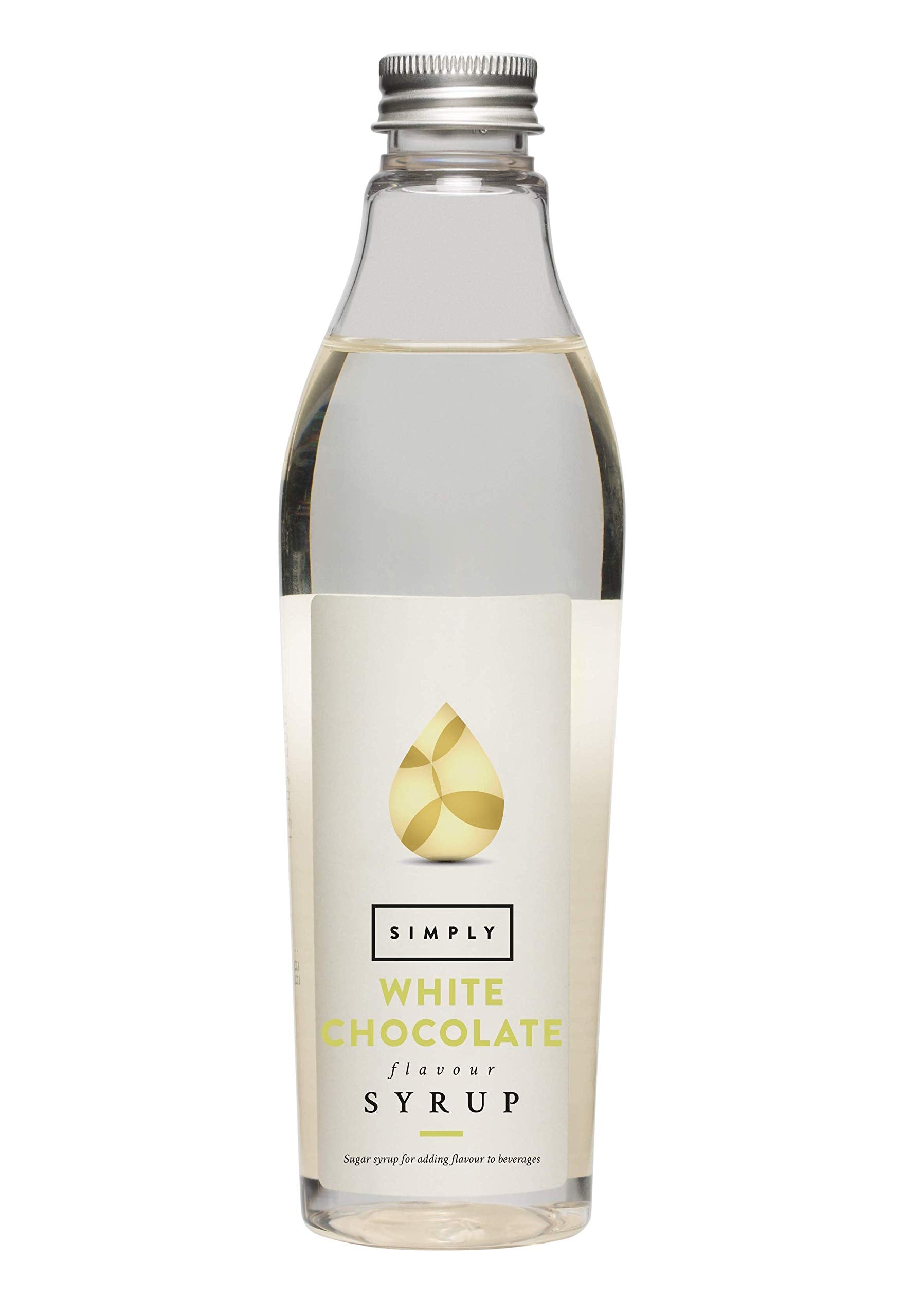 Simply White Chocolate Flavoured Syrup for Coffee & Baking | Vegan, Nut Free | 250 ml