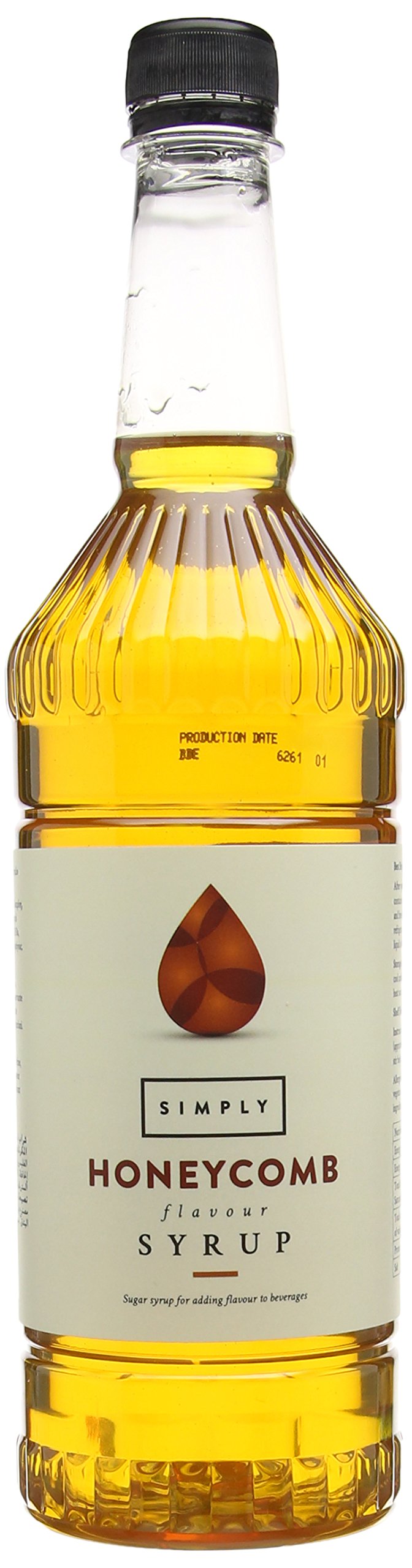 Simply Honeycomb Syrup - Vegan, Nut Free Flavoured Syrup for Coffee & Baking | 1L 1