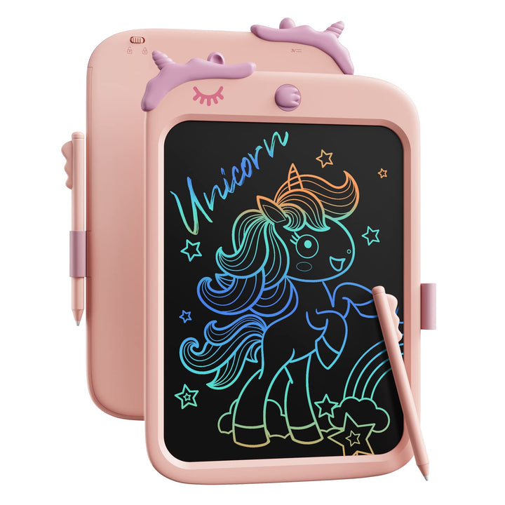Kikapabi 10 Inch LCD Writing Tablet Drawing Pad with Lock Function - Pink