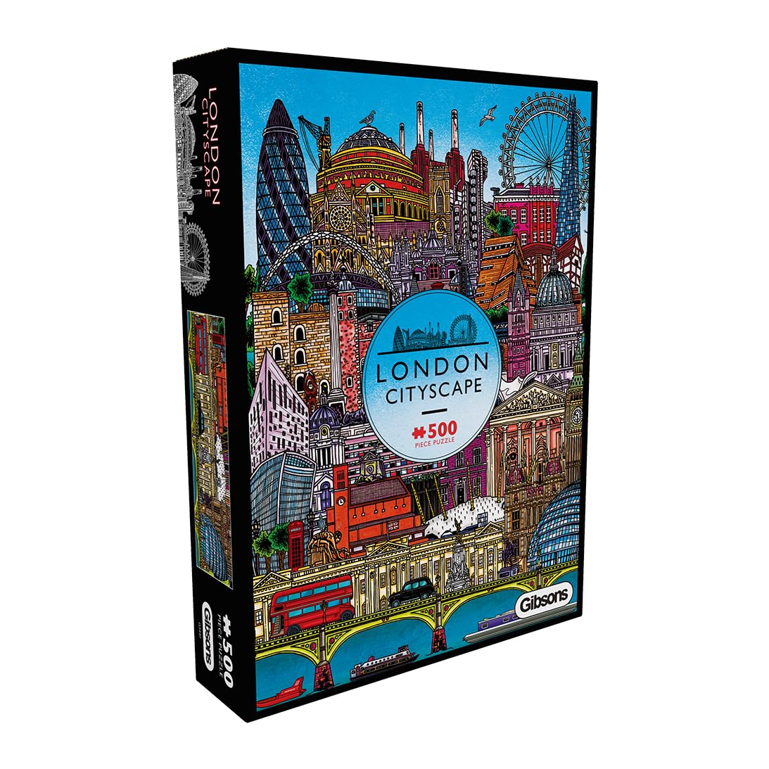 Gibsons London Cityscape Jigsaw Puzzle - 500 Pieces | Adult & Teen | 34x48cm