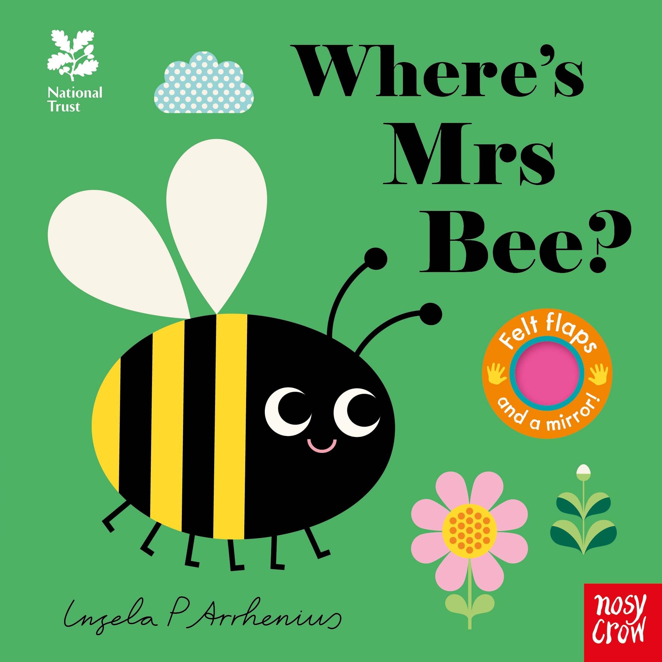 Nosy Crow Where's Mrs Bee? (Felt Flaps) Board Book | Lift-the-Flap | Ages Baby - 2 Years 1