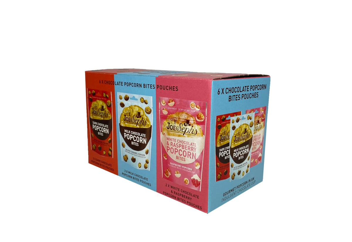 Joe & Seph's Popcorn Bites - Chocolate, Pack of 6, 448 g