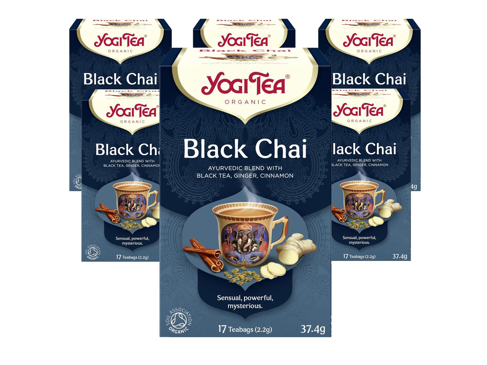 YOGI TEA - Black Chai Organic Herbal Tea, Blend of Black Tea, Ginger and Cinnamon, 6 x 17 Bags 7