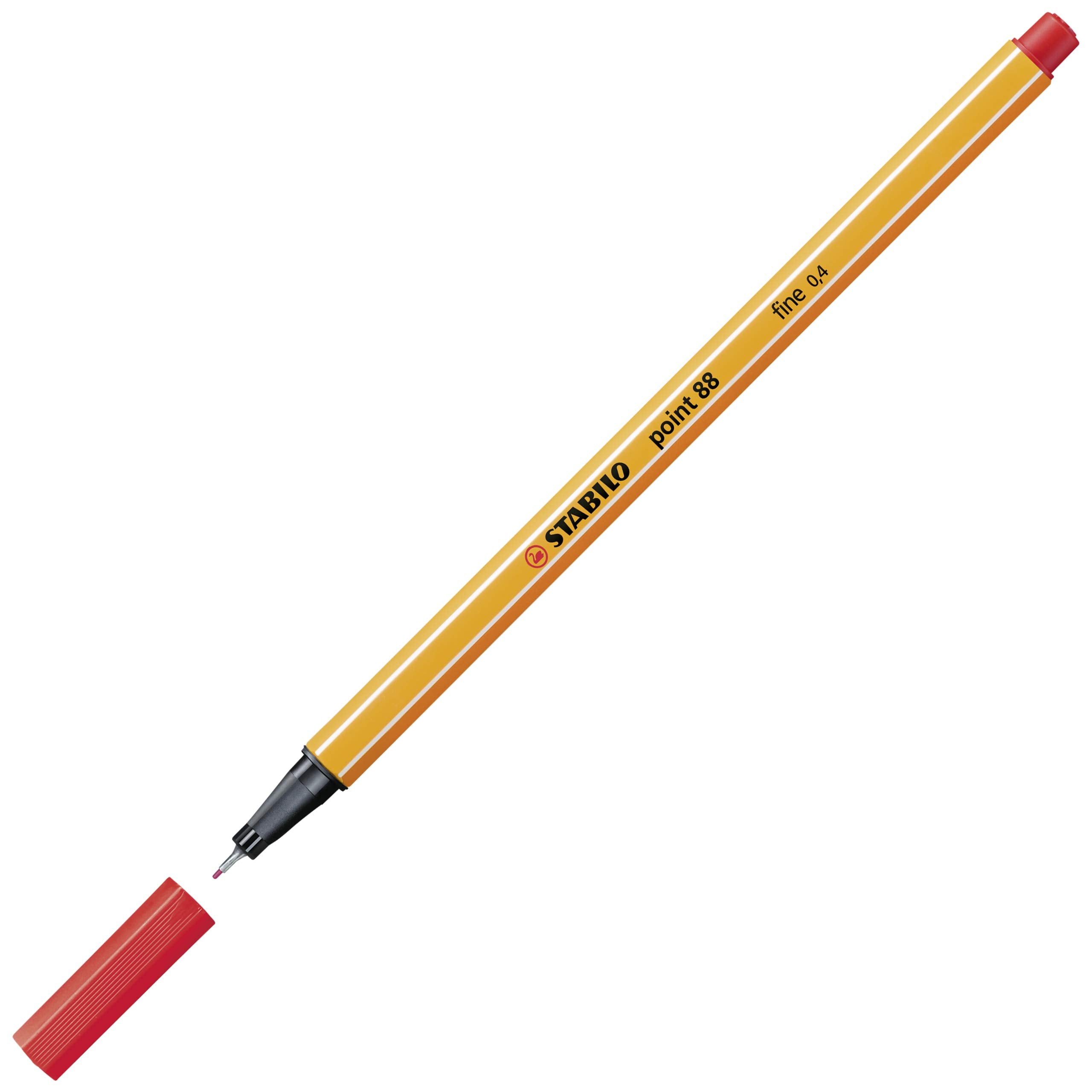 STABILO point 88 Fineliner - 0.4mm Line Width | Pack of 20 Assorted Colors