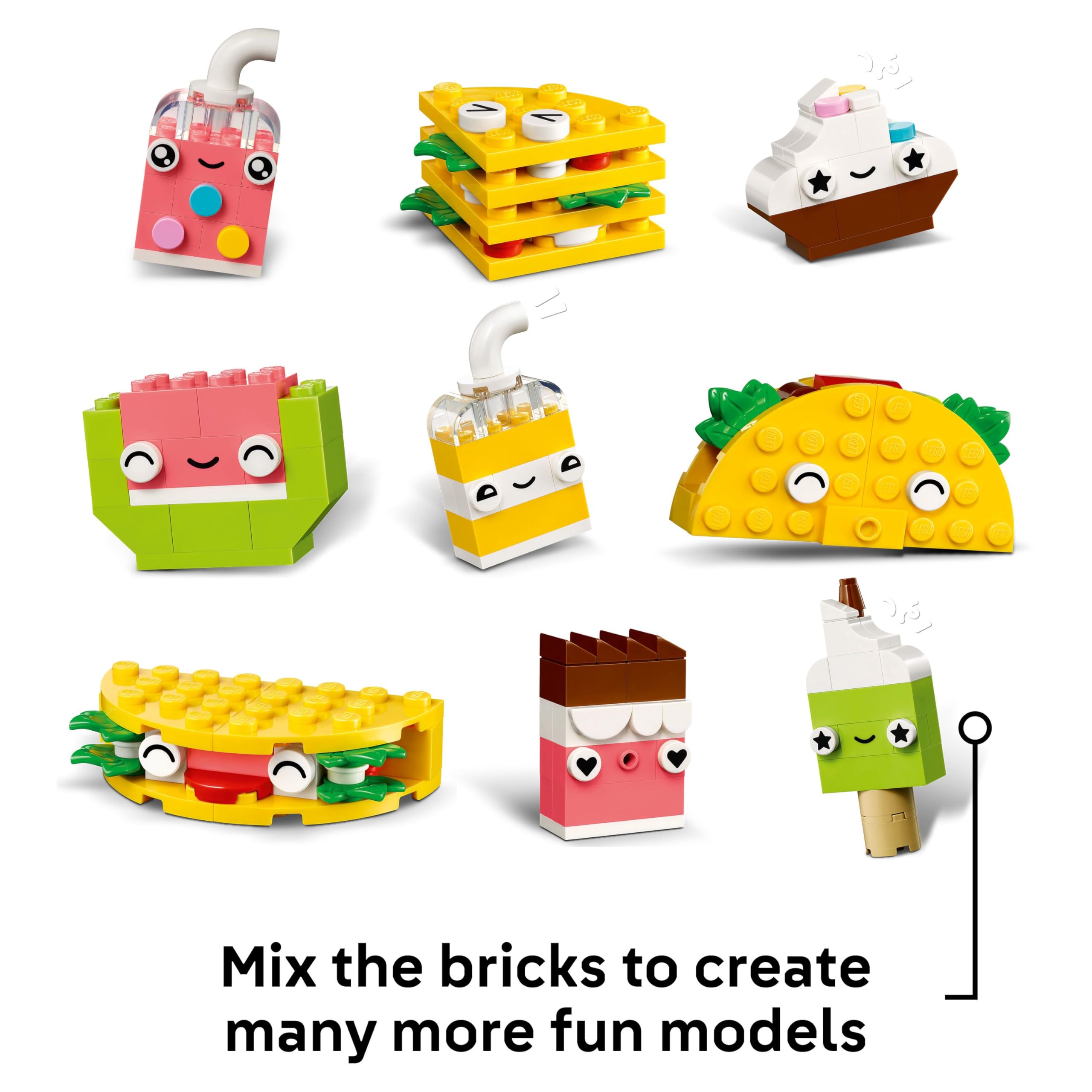 LEGO Classic Creative Food Friends Building Set 11039 | Ages 4+ | 150 Pieces 4