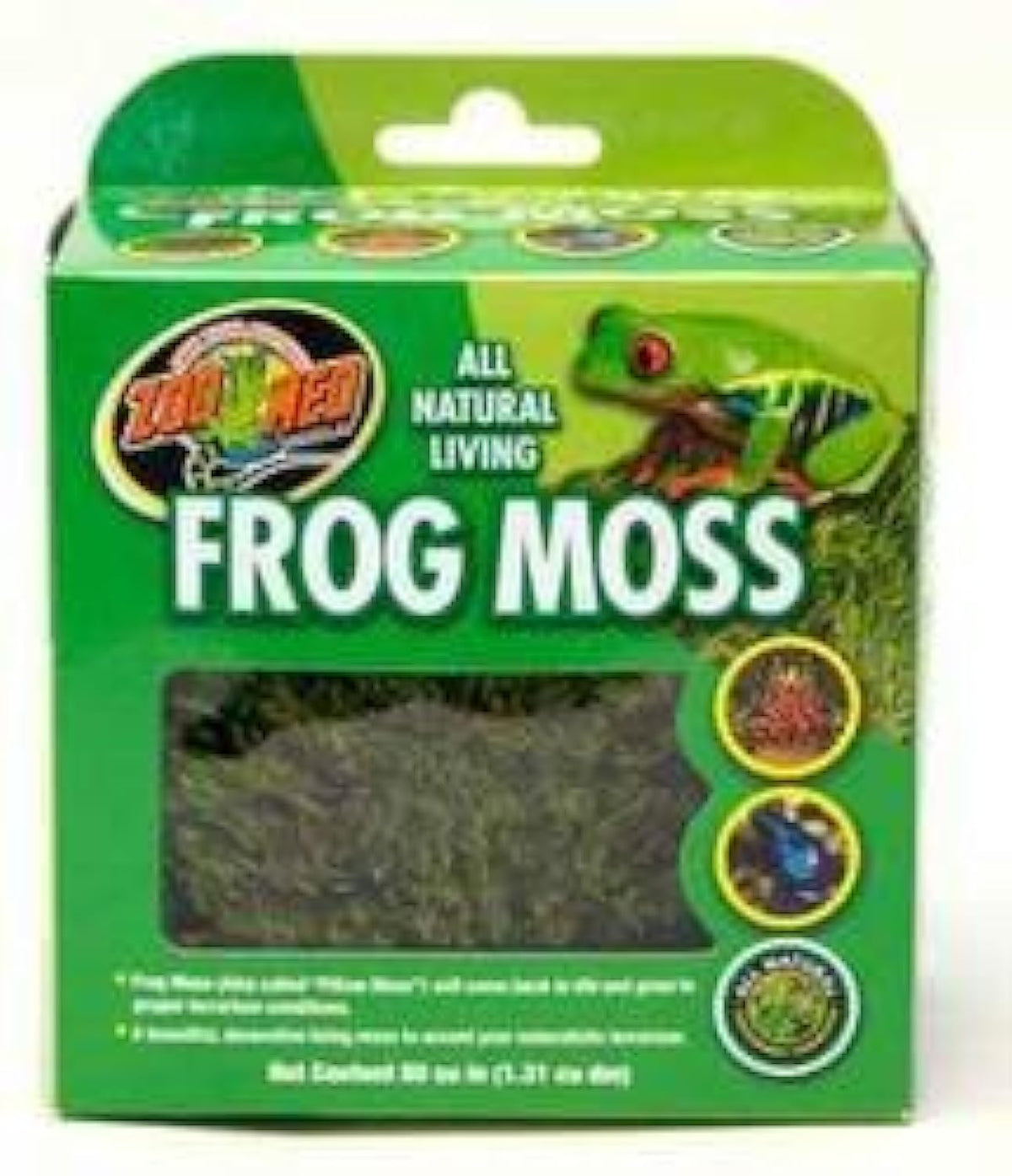 Zoo Med All Natural Frog Moss - 1.3 Litre