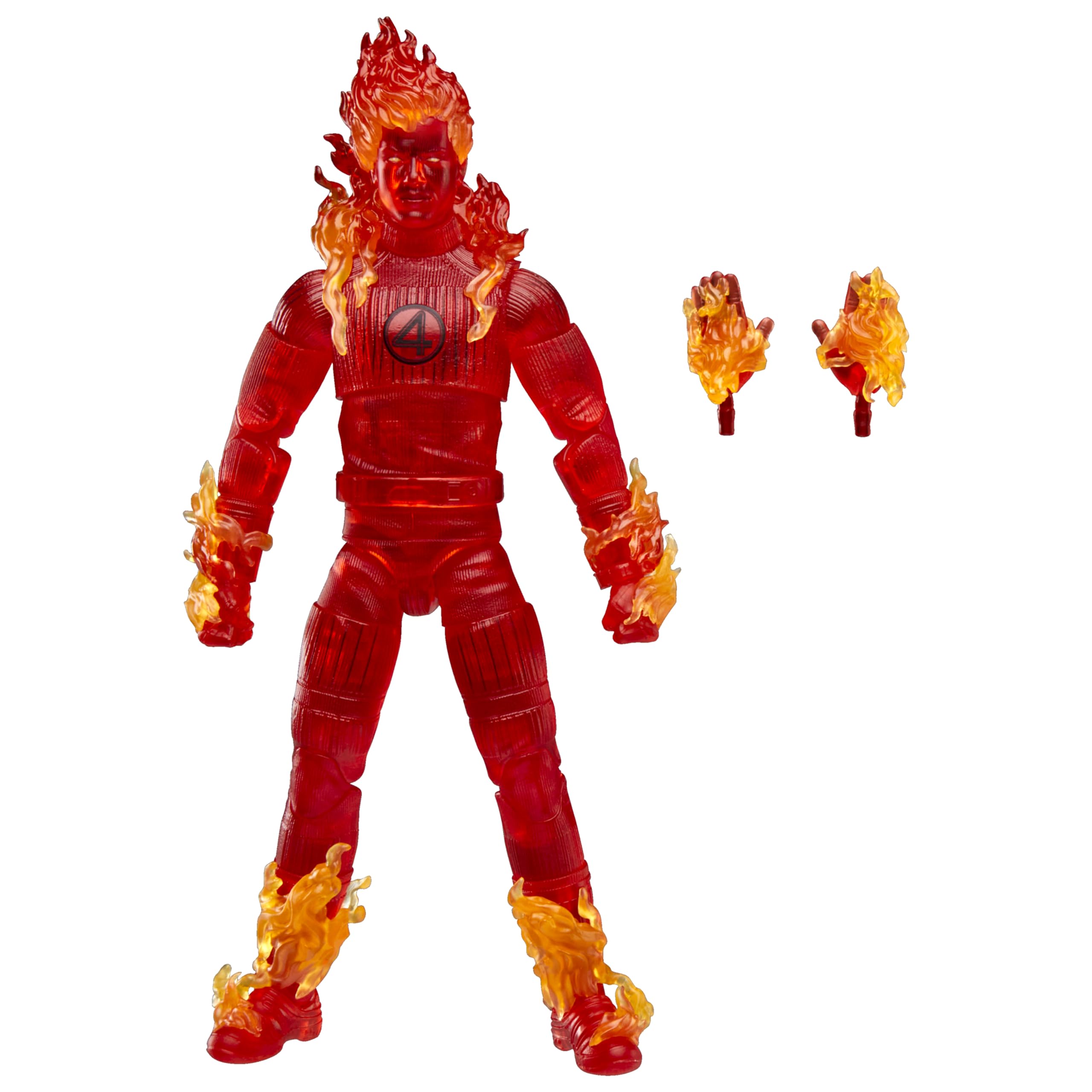 Marvel Legends Human Torch Action Figure - 6-Inch Scale, Red, Inspired by The Fantastic Four: First Steps 1