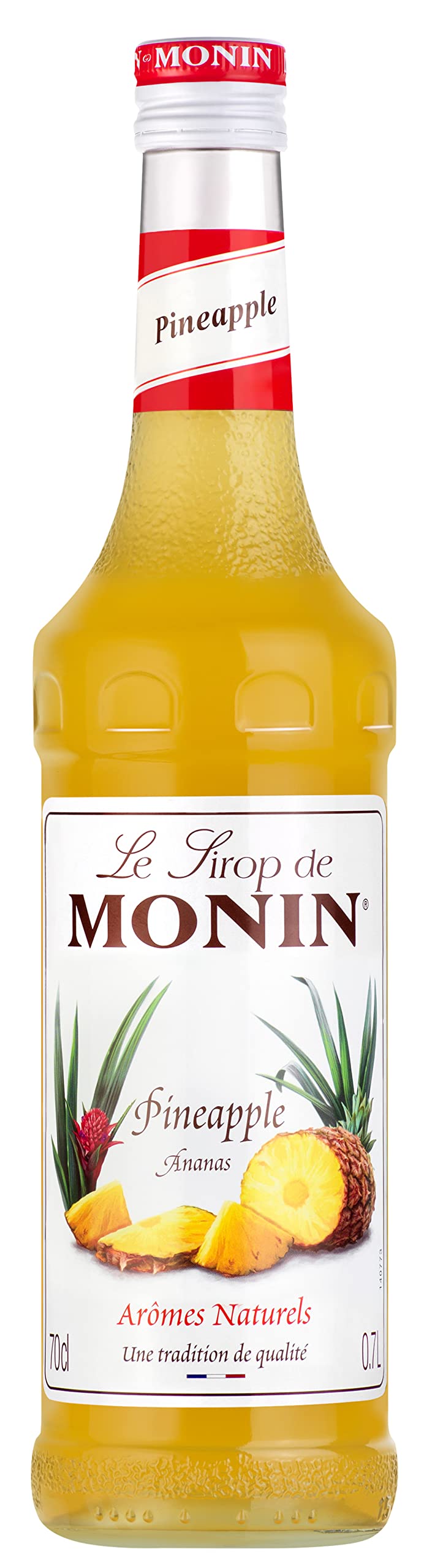 Monin Premium Pineapple Syrup - Tropical Flavor for Cocktails & Mocktails | 700ml Glass Bottle