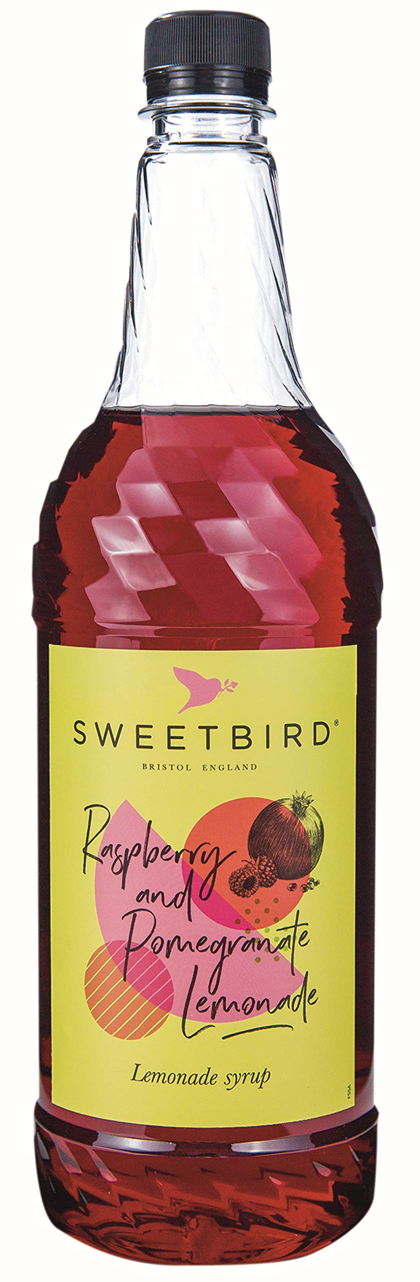Sweetbird Raspberry & Pomegranate Lemonade Syrup - 1 Litre | Vegan Friendly | Made with British Sugar