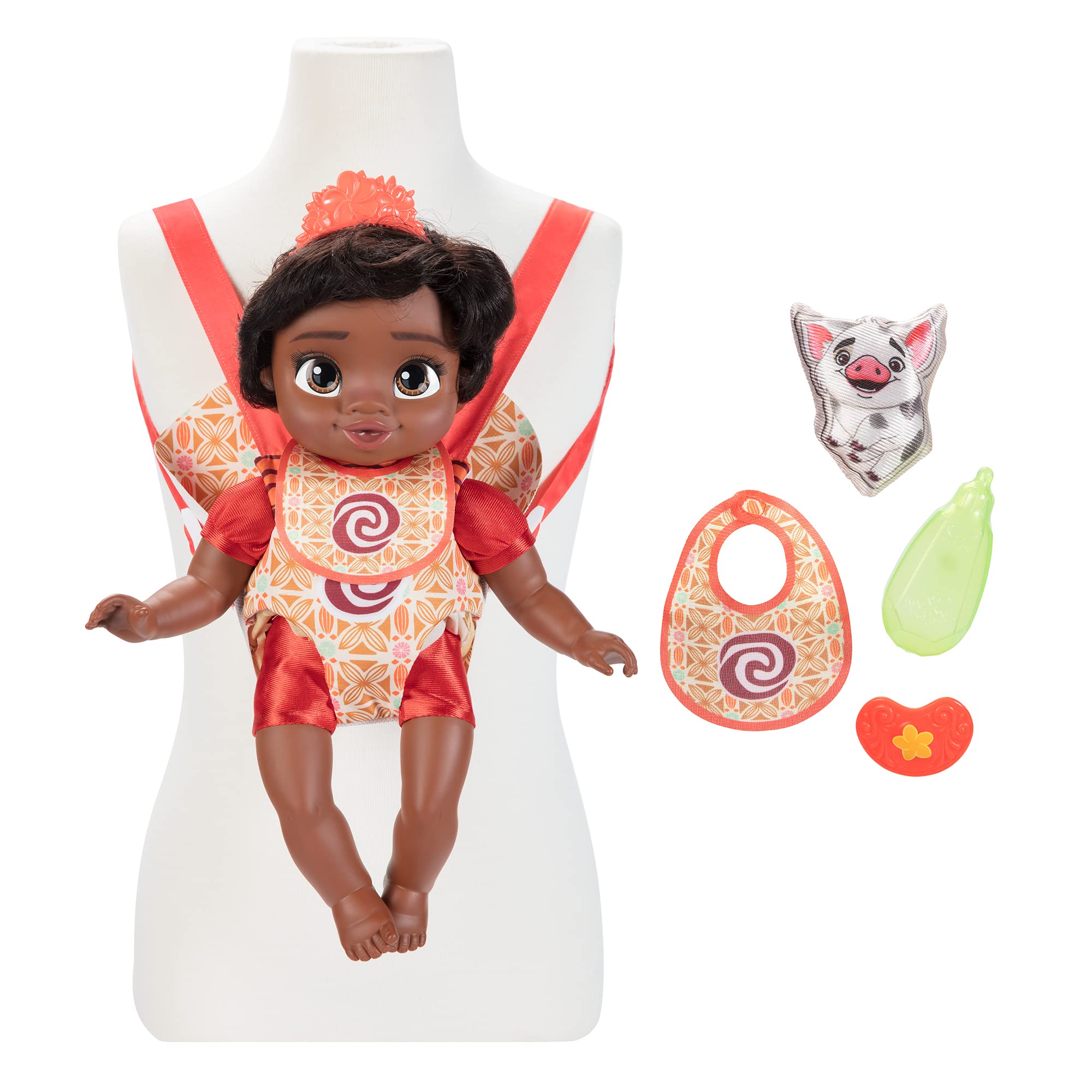 Disney Princess Moana Baby Doll Deluxe Set with Tiara and Carrier 6
