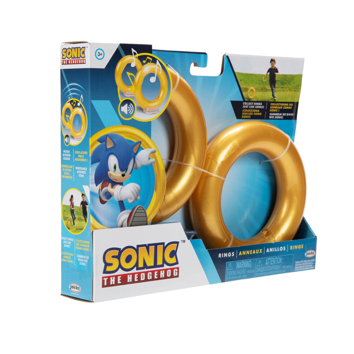 Jakks Pacific Sonic the Hedgehog Sonic Rings with SFX | Role-Play Toy | Ages 3+ 6