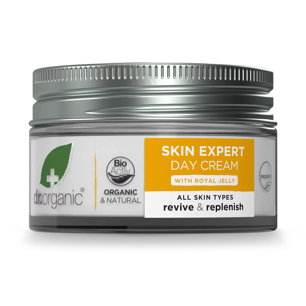Dr. Organic Royal Jelly Day Cream - 50 ml, All Skin Types, Unisex