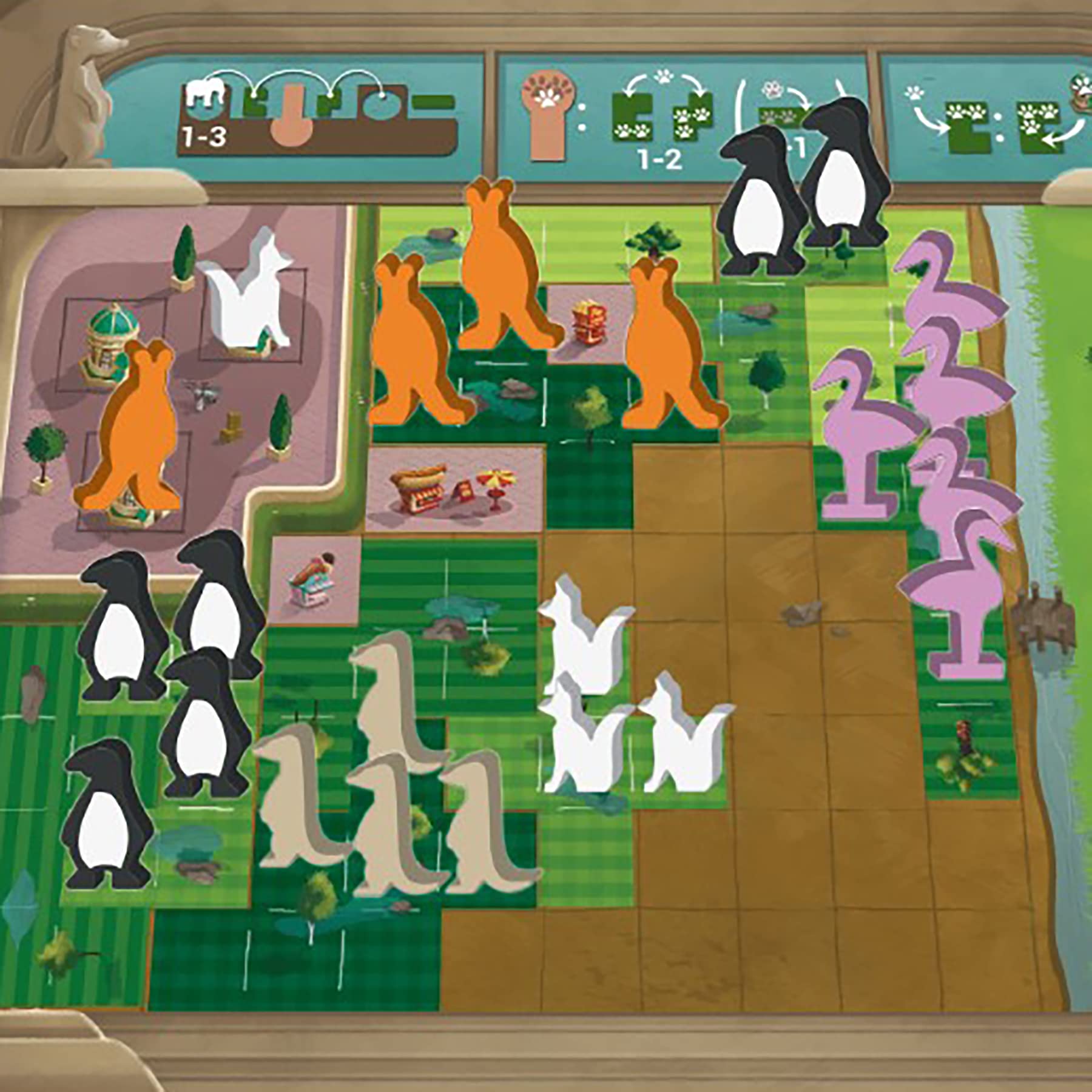 Capstone Games New York Zoo Board Game | Strategy | 1-5 Players | 30 Min Playtime 6