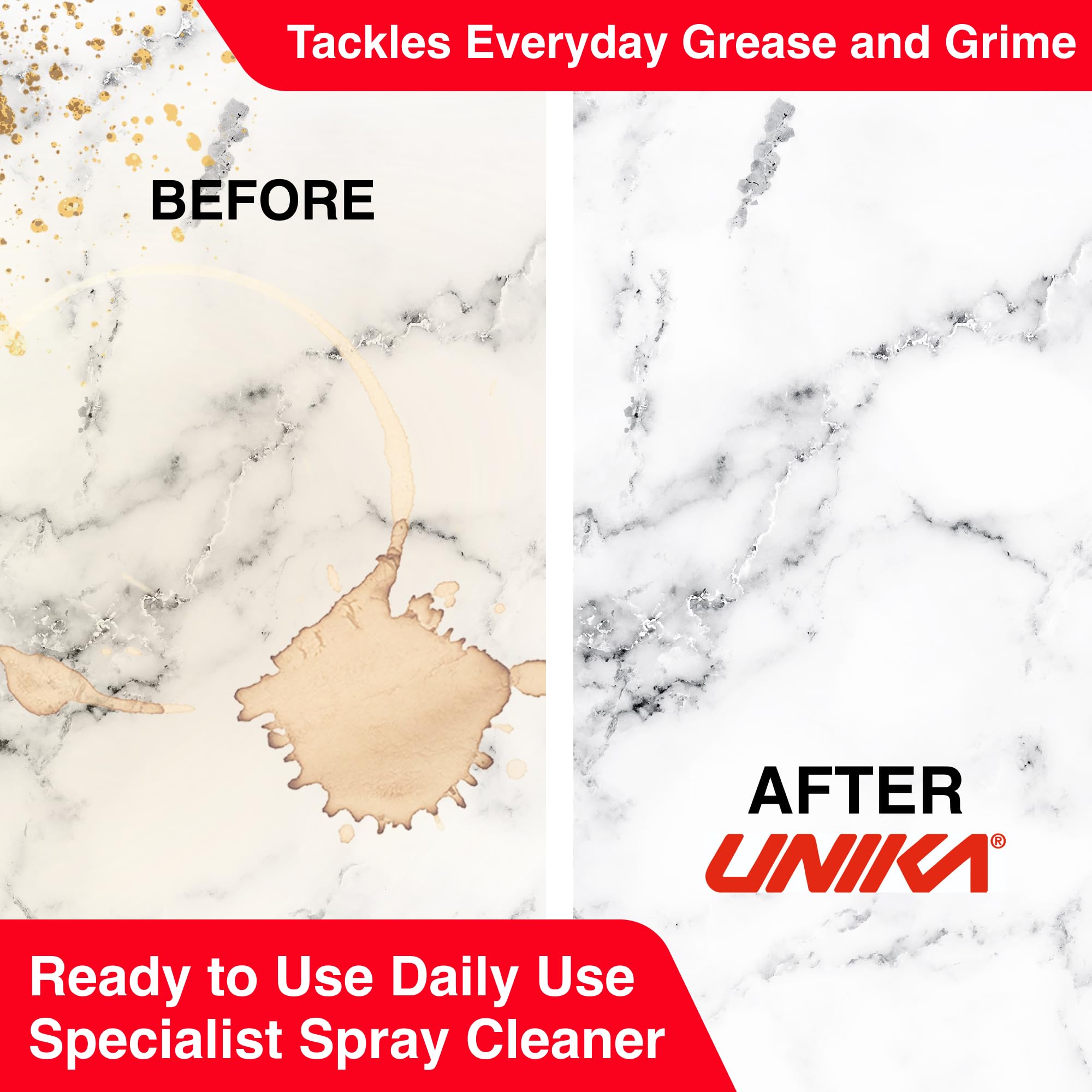 Unika Laminate & Antibacterial Surface Cleaner Spray - 500ml | Non-Abrasive | Biodegradable 3