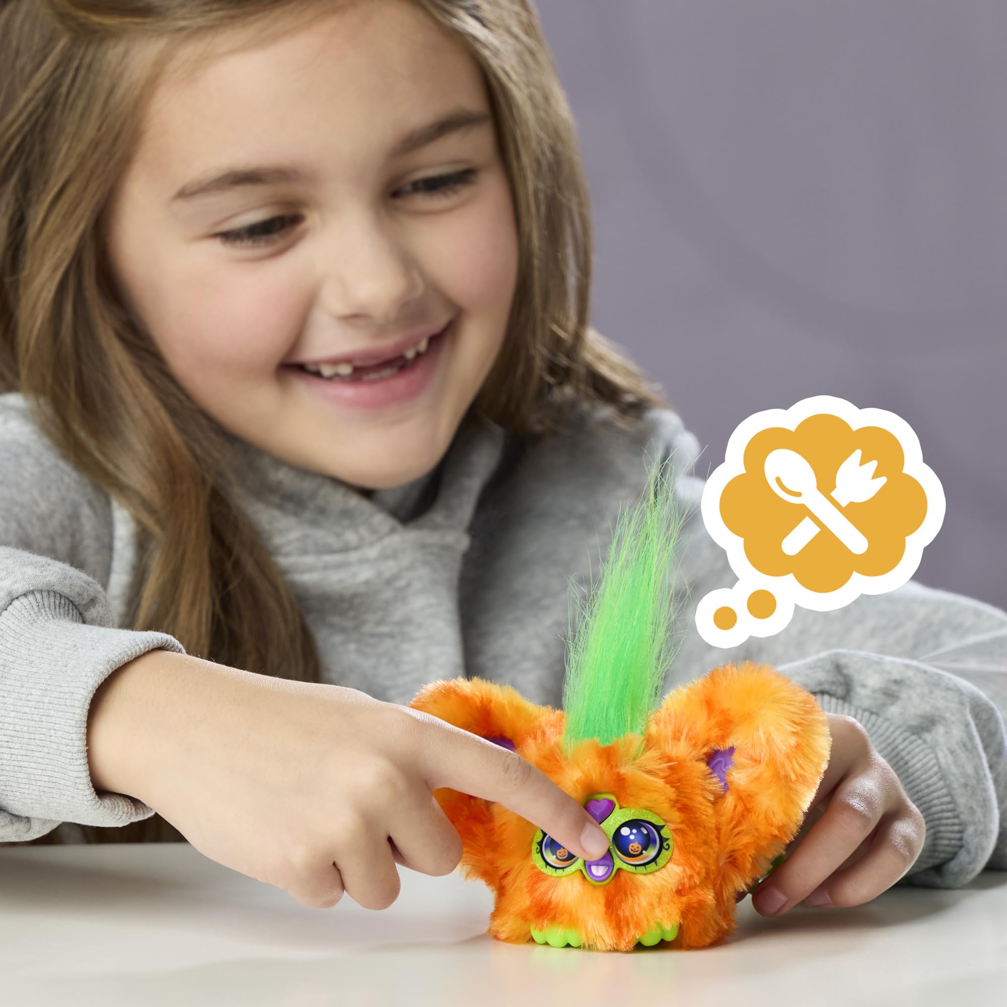 Furby Boo-Kin Mini Interactive Plush Toy with 45+ Sounds & Spooky Autumn Tunes 2