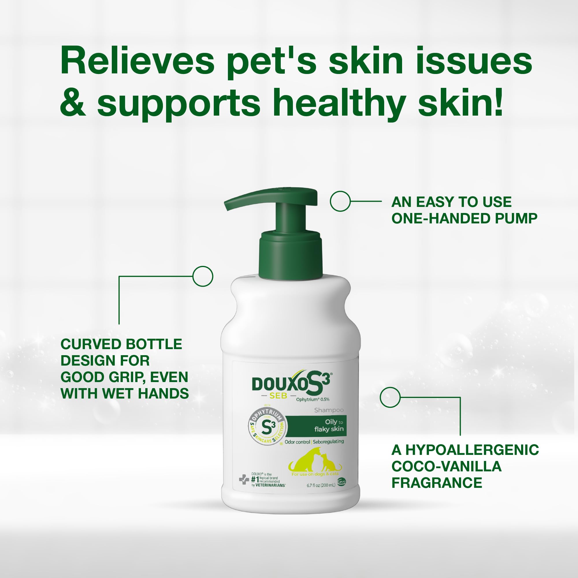 Douxo S3 Seb Shampoo - Controls Sebum & Dandruff | 200ml (3 Pack) 5