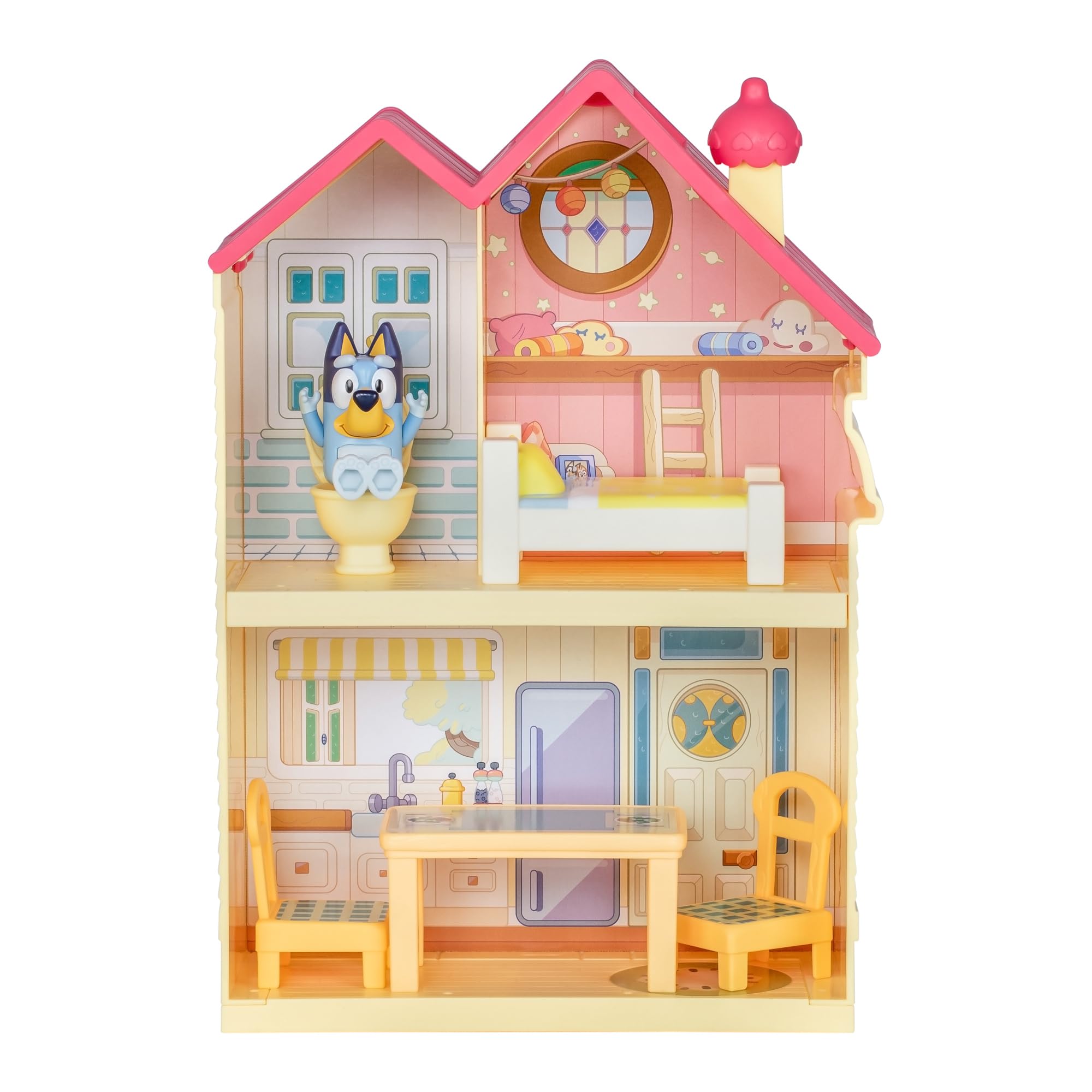 Bluey Mini Home Playset - Compact House with Carry Handle | Includes 2.5' Bluey Figure & 5 Accessories 7