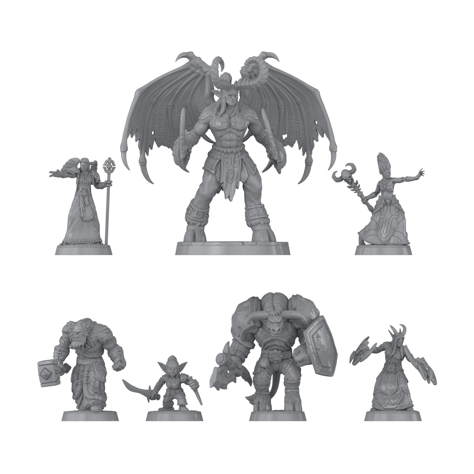 Dungeons & Dragons x World of Warcraft Official Miniatures Set 1 [Tabletop Gaming] - 7 Figures | 2.8 cm Scale | Ages 14+ 4