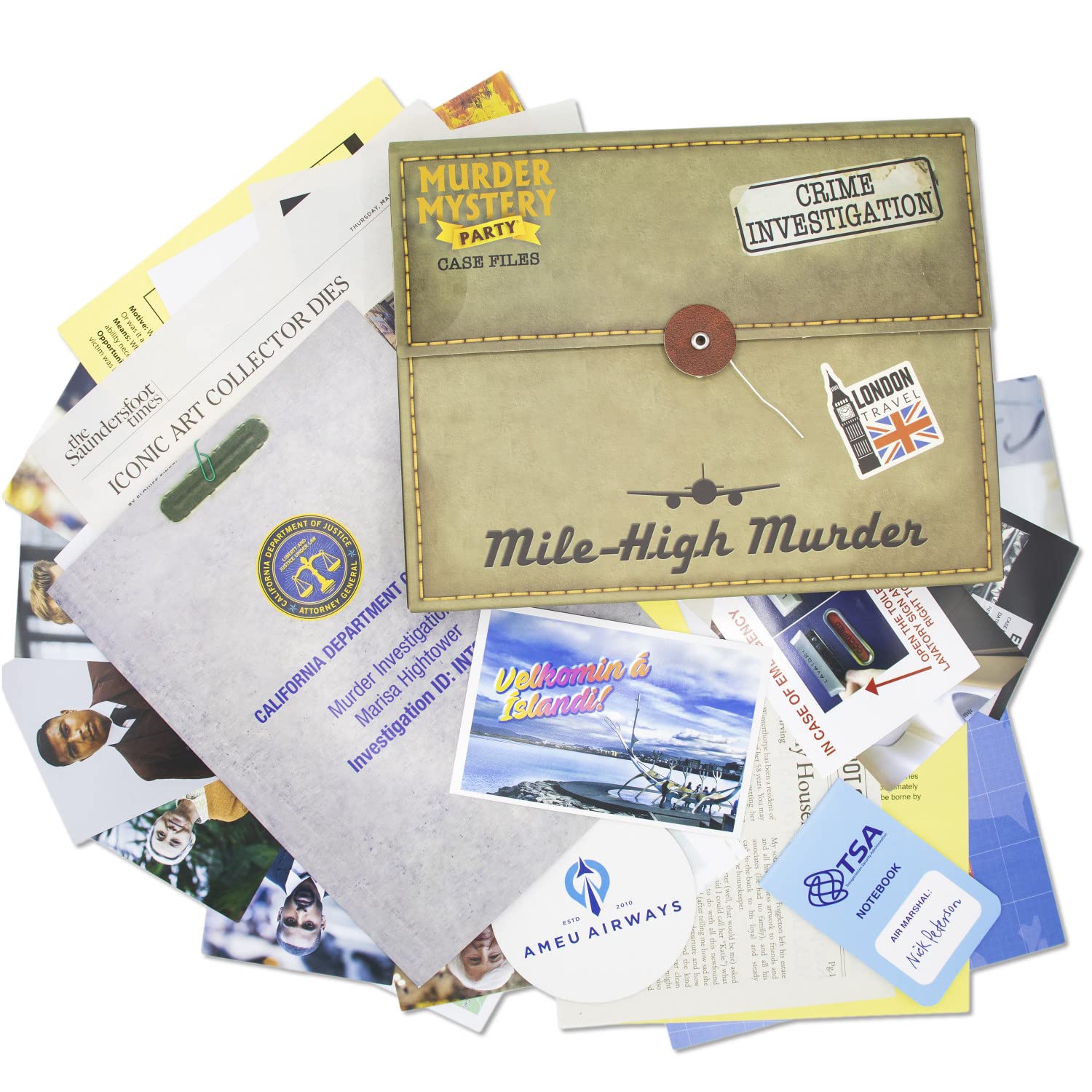 University Games Murder Mystery Case File: Mile High Murder (33284) 2