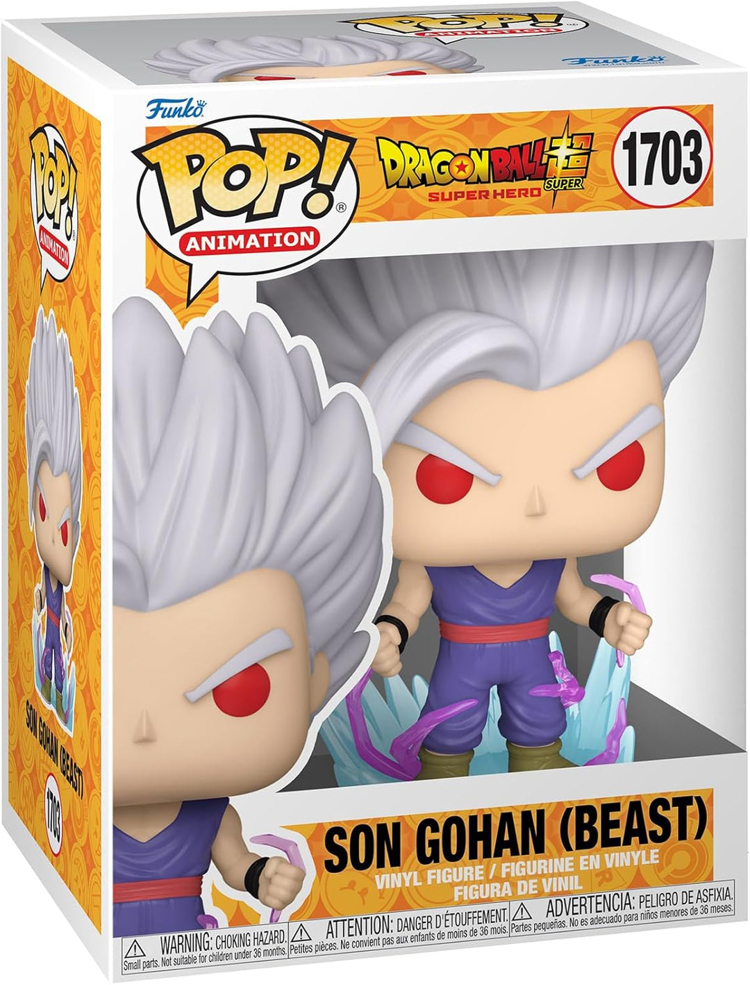 Funko Pop! Animation Dragon Ball Super Super Hero - Gohan (Ultra Instinct) Vinyl Figure (75636)