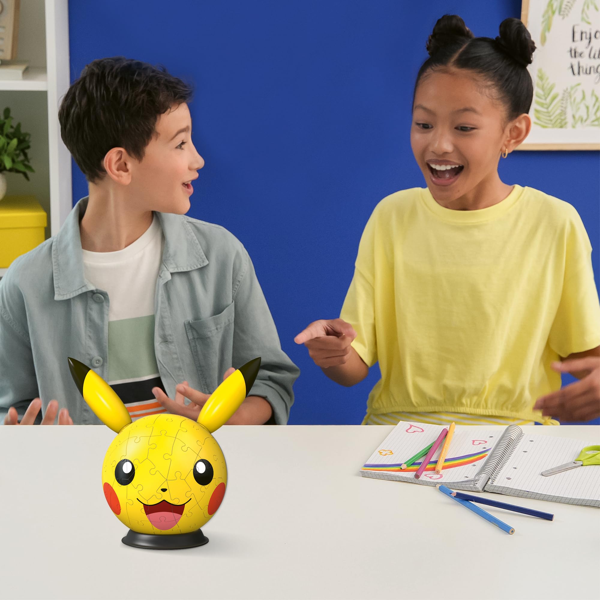 Ravensburger Pokemon Pikachu with Ears 72-Piece 3D Puzzle Ball - 13cm Diameter 4