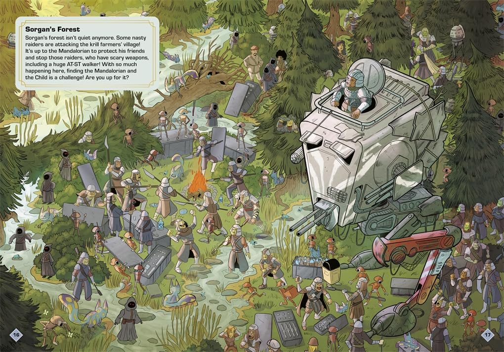 Studio Press Star Wars: Where are The Mandalorian and Grogu? Search and Find Activity Book | Ages 5-12 2
