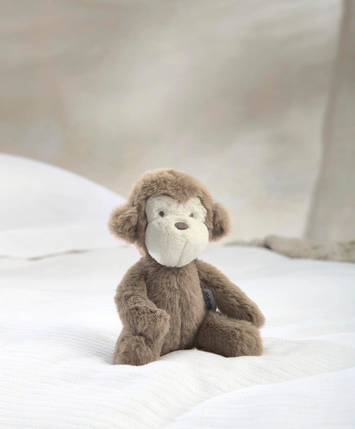 Mamas & Papas Welcome to the World Small Beanie Toy - Monty Monkey Plush for Newborns