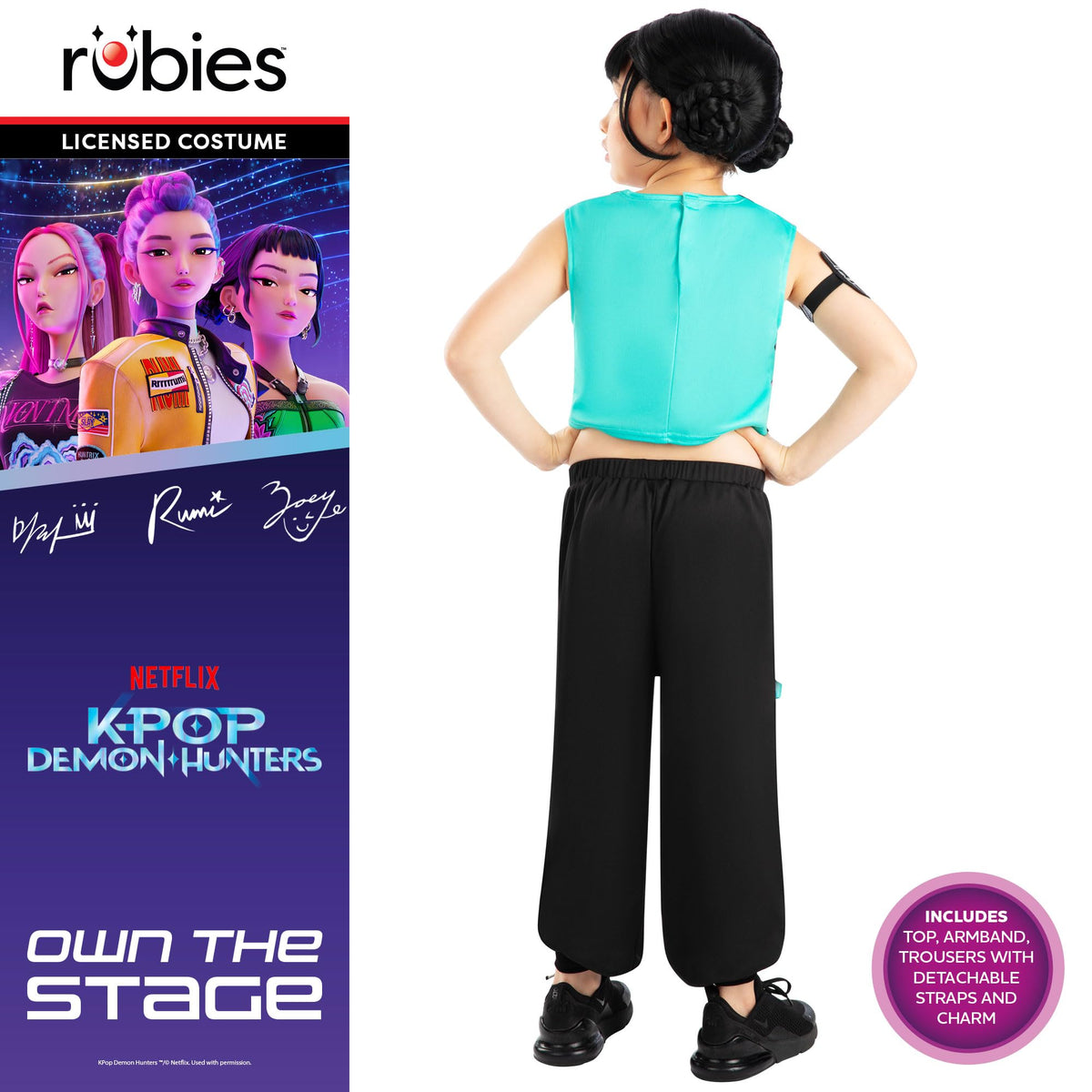 Rubies K-Pop Demon Hunters Zoey Child Costume - Girls, Ages 9-10 | Multicoloured